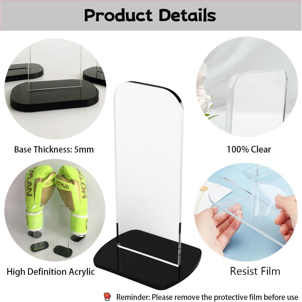 Soporte Vertical Acrílico para Guantes de Boxeo LITAITAI 15x8x5cm