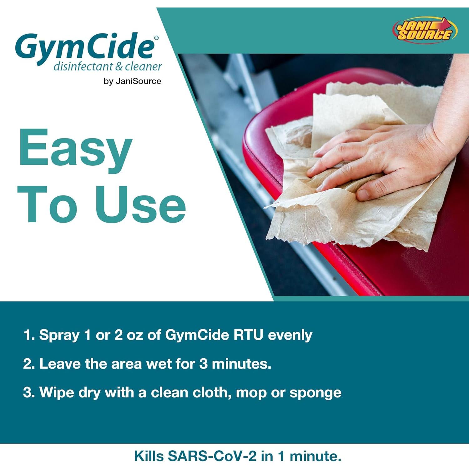 Desinfectante GymCide 0.946L para Gimnasios y Equipos de Fitness