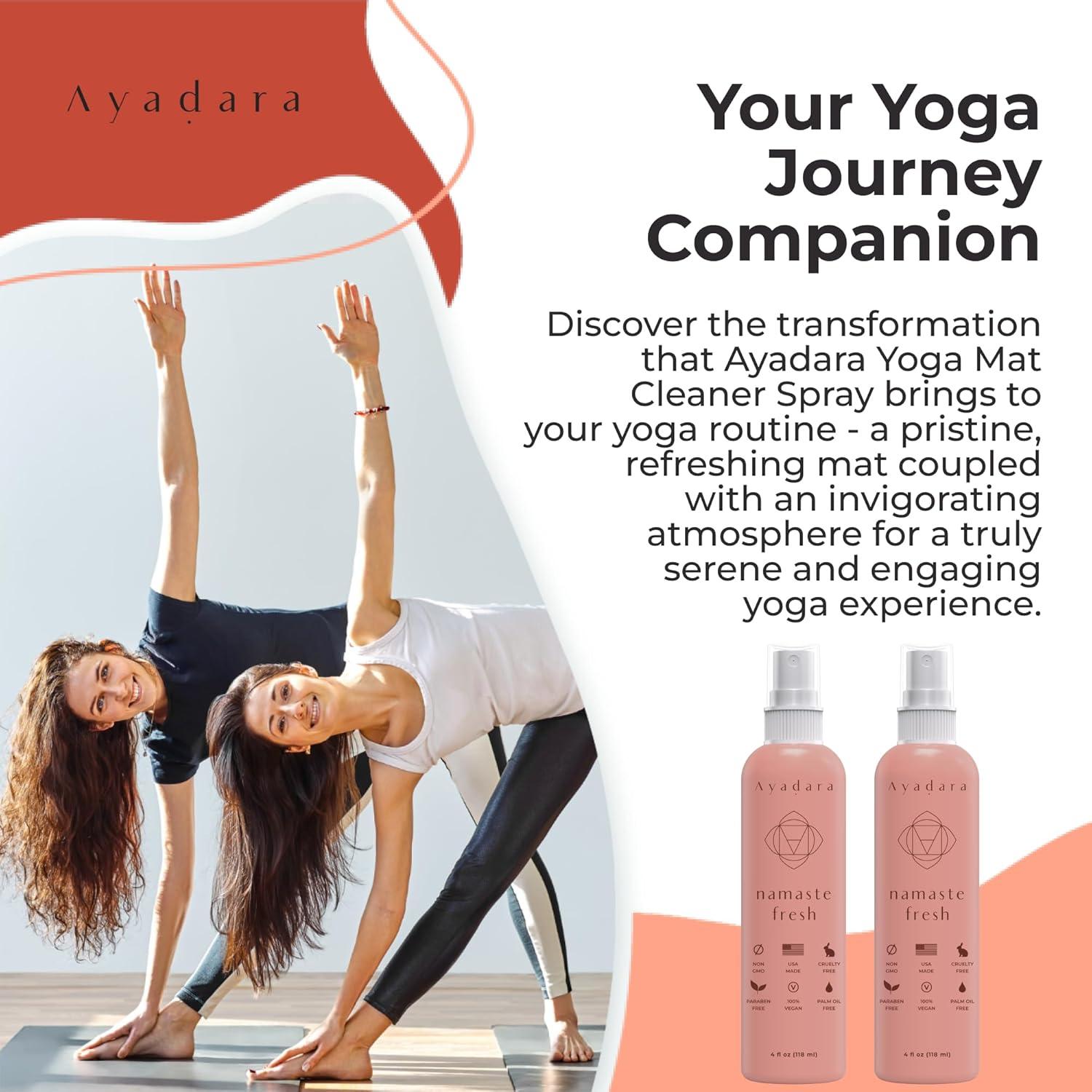 Spray Limpiador de Esteras de Yoga Ayadara 2x1000 Pulverizaciones