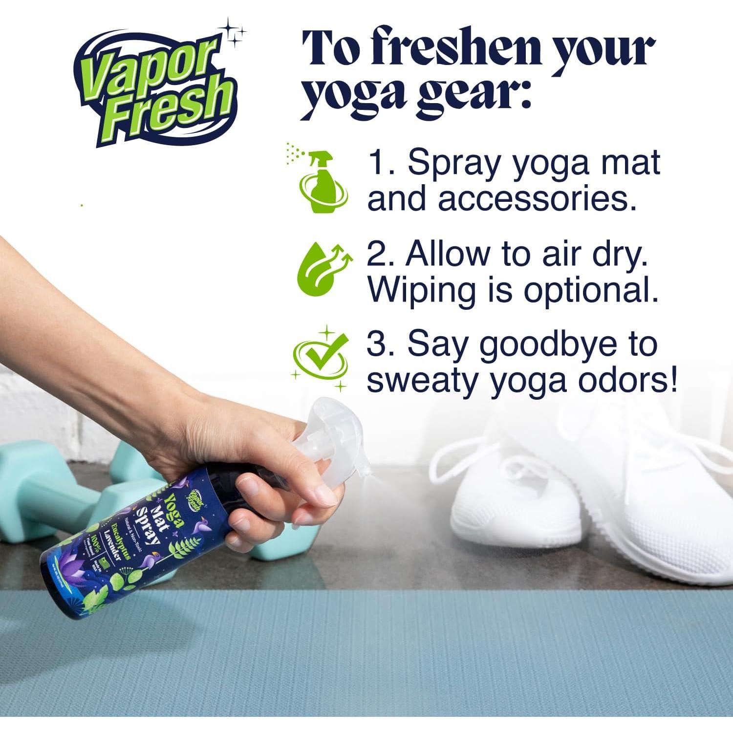 Limpiador de Tapetes de Yoga Vapor Fresh 177ml Eucalipto Lavanda