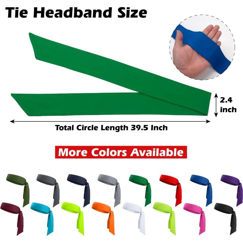 ONUPGO 18 Piezas Diademas Ajustables para Deportes - Rojo