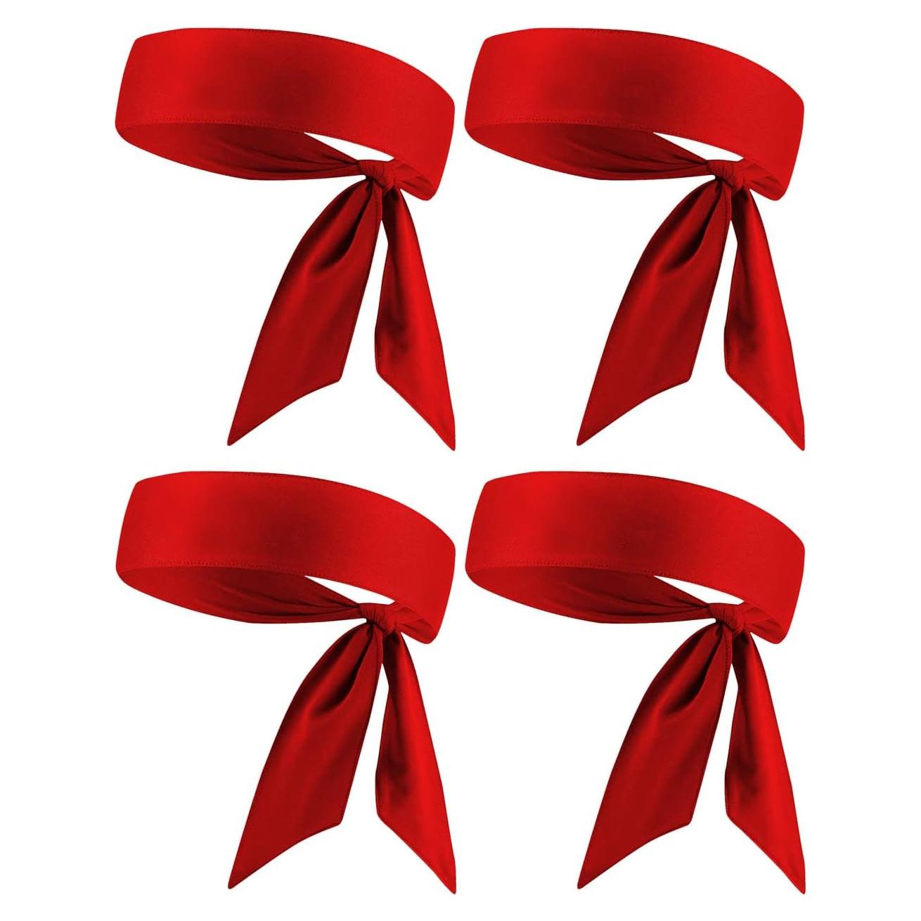 Cinta para la cabeza Kninmdor roja - 4 piezas deportivas