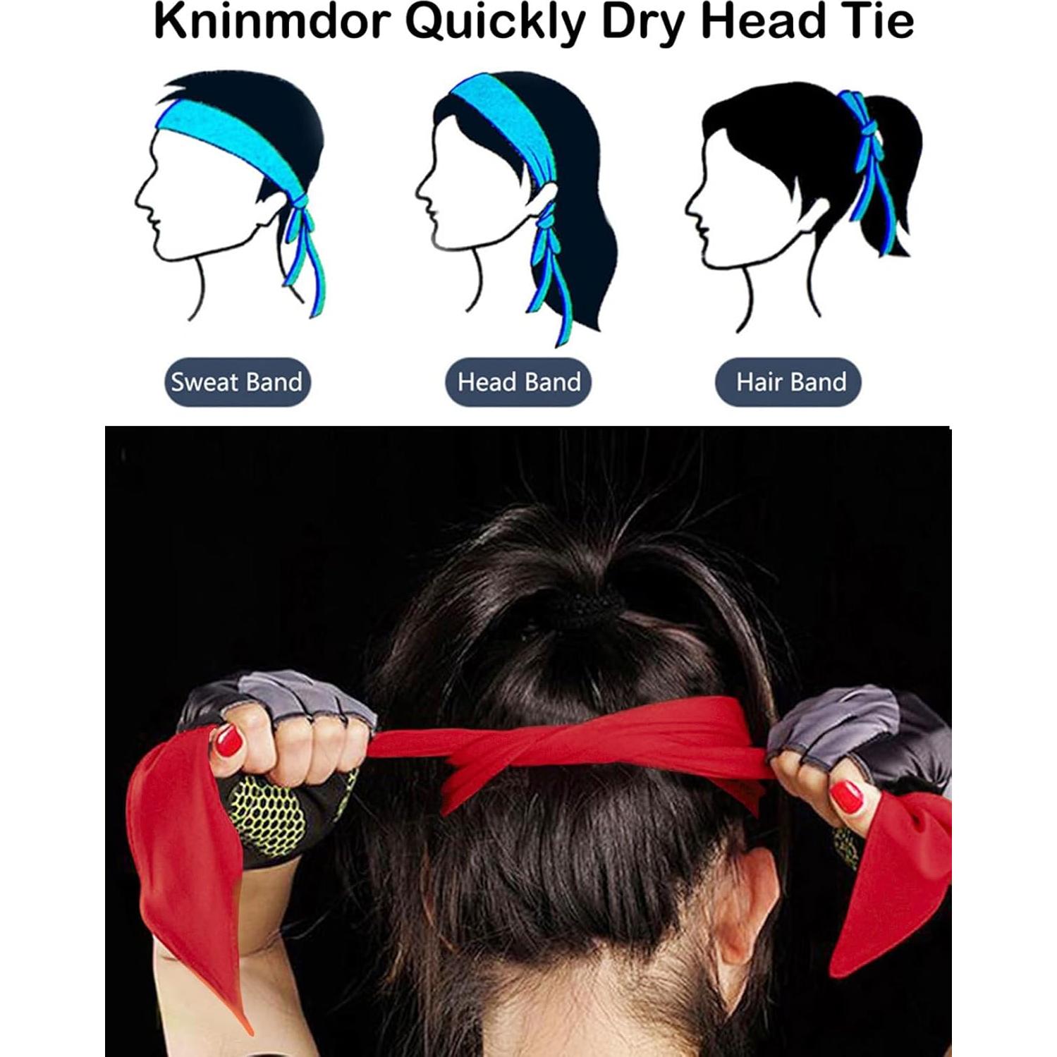 Cinta para la cabeza Kninmdor roja - 4 piezas deportivas