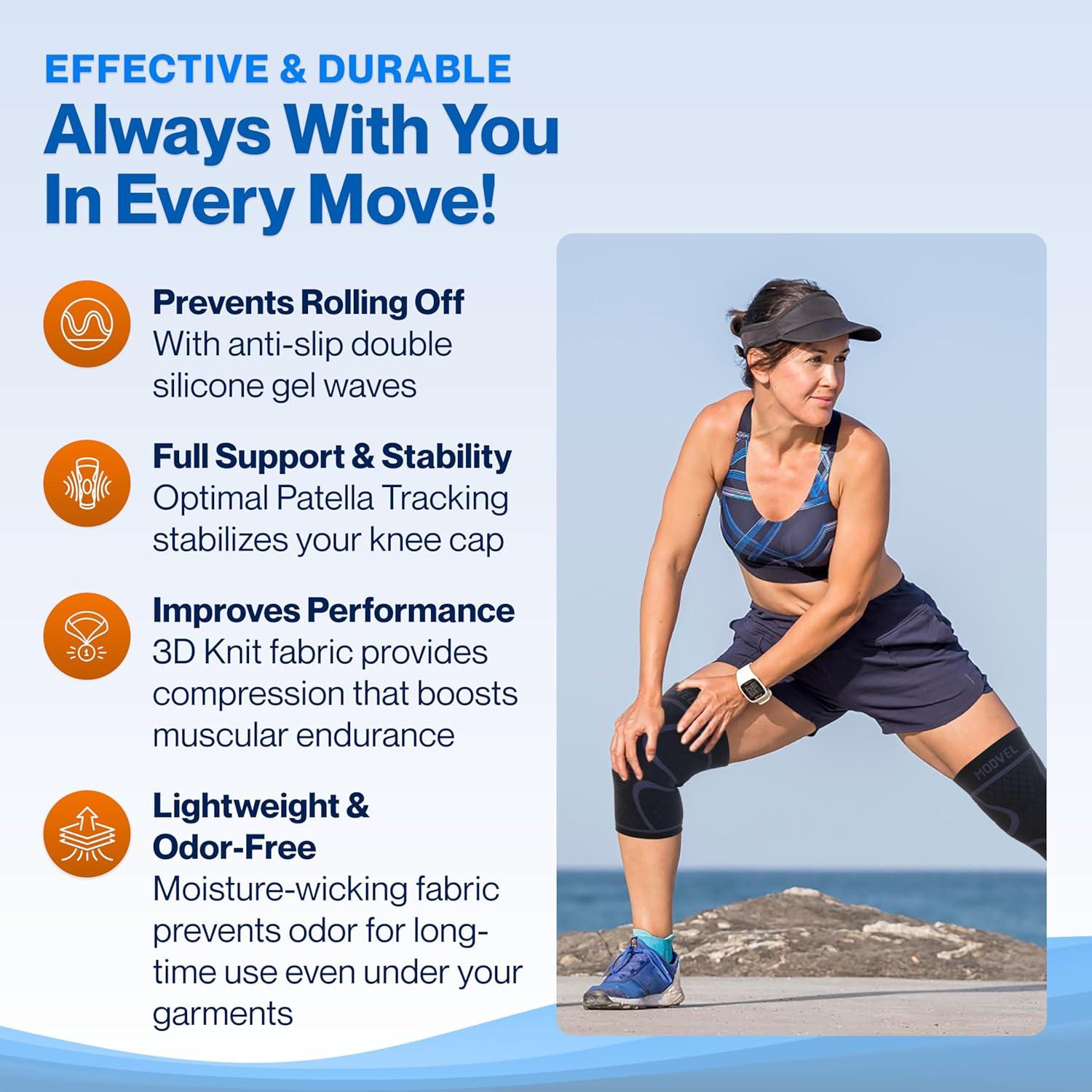 Rodillera de Compresión Modvel para Alivio de Dolor - Unisex
