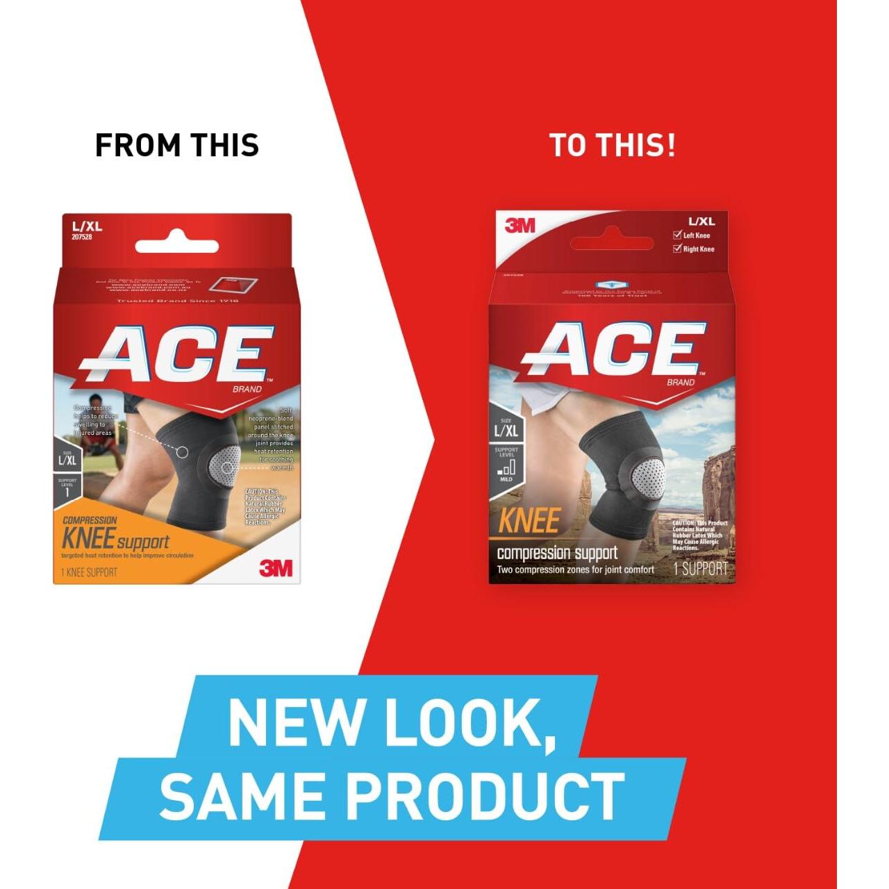 Soporte de Rodilla de Compresión ACE Neopreno Grande/X-Grande