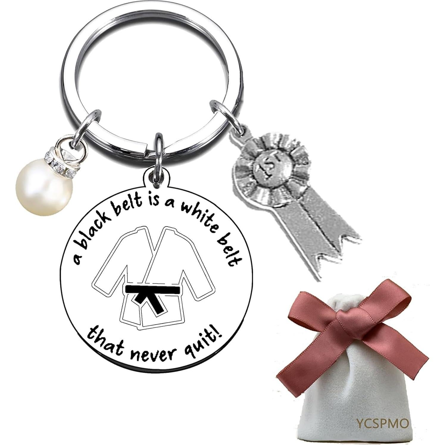 Llavero de Karate Acero Inoxidable 3cm - Regalo para Amantes