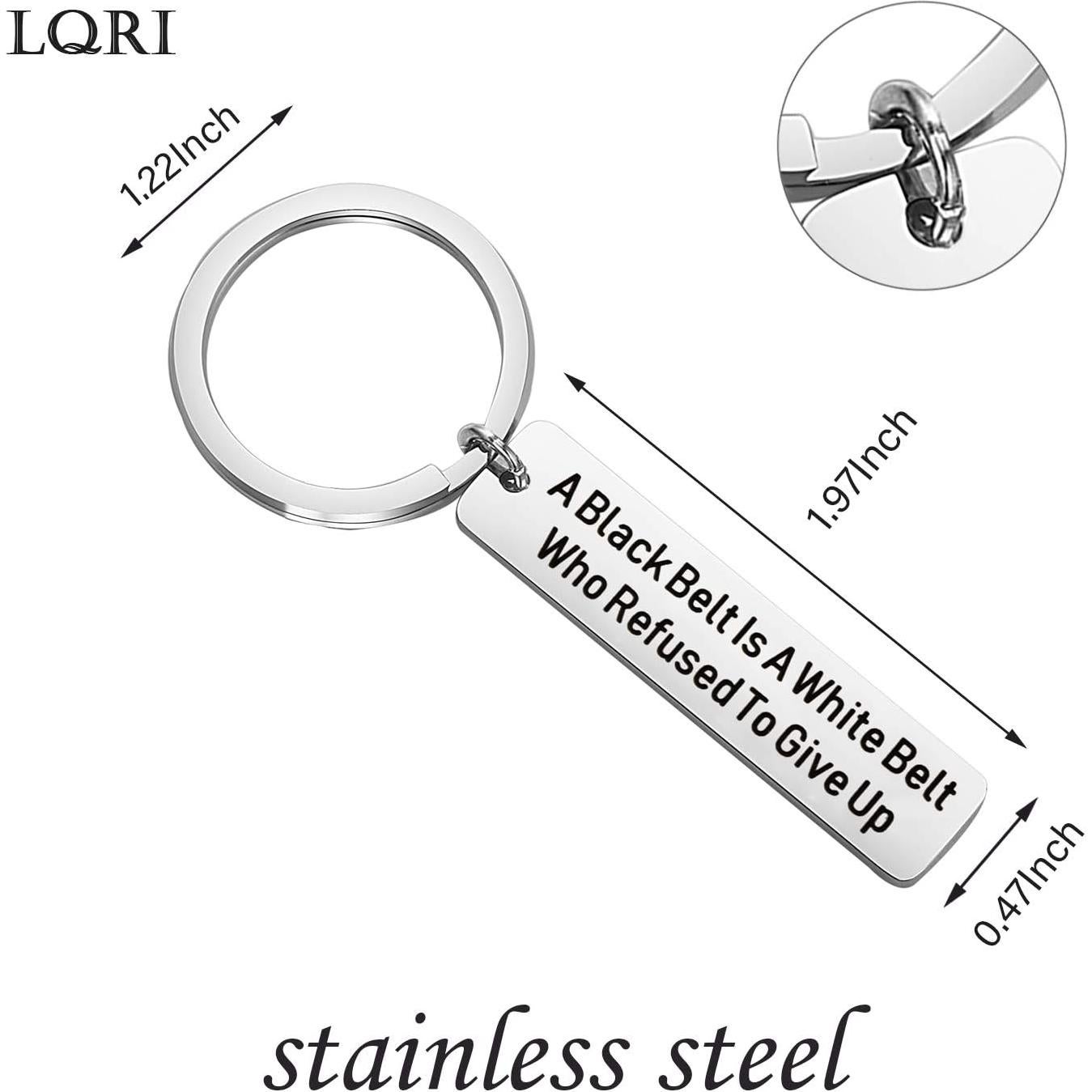 Llavero de Artes Marciales LQRI - Regalo Inspirador Plata