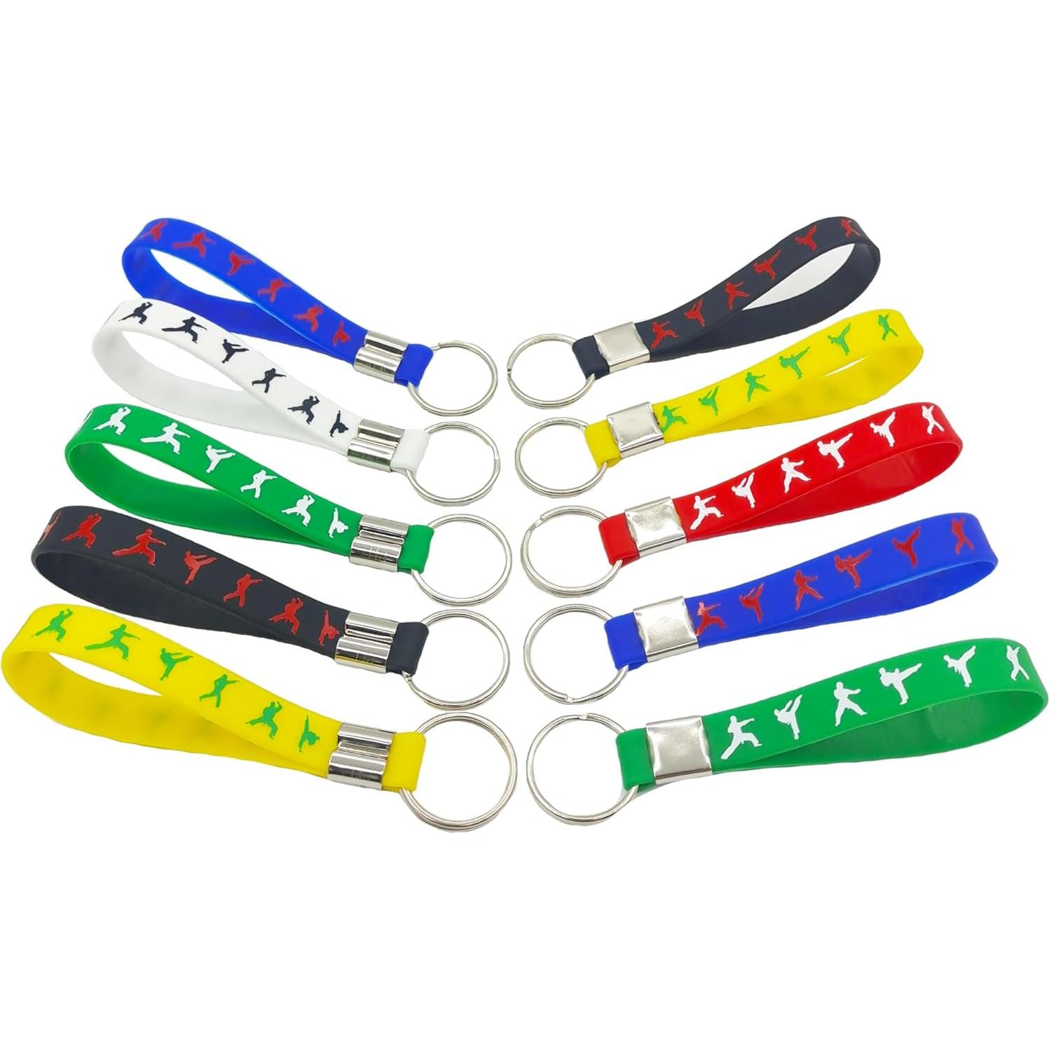 Llaveros de Silicona Taekwondo CupaPlay - 24 Piezas