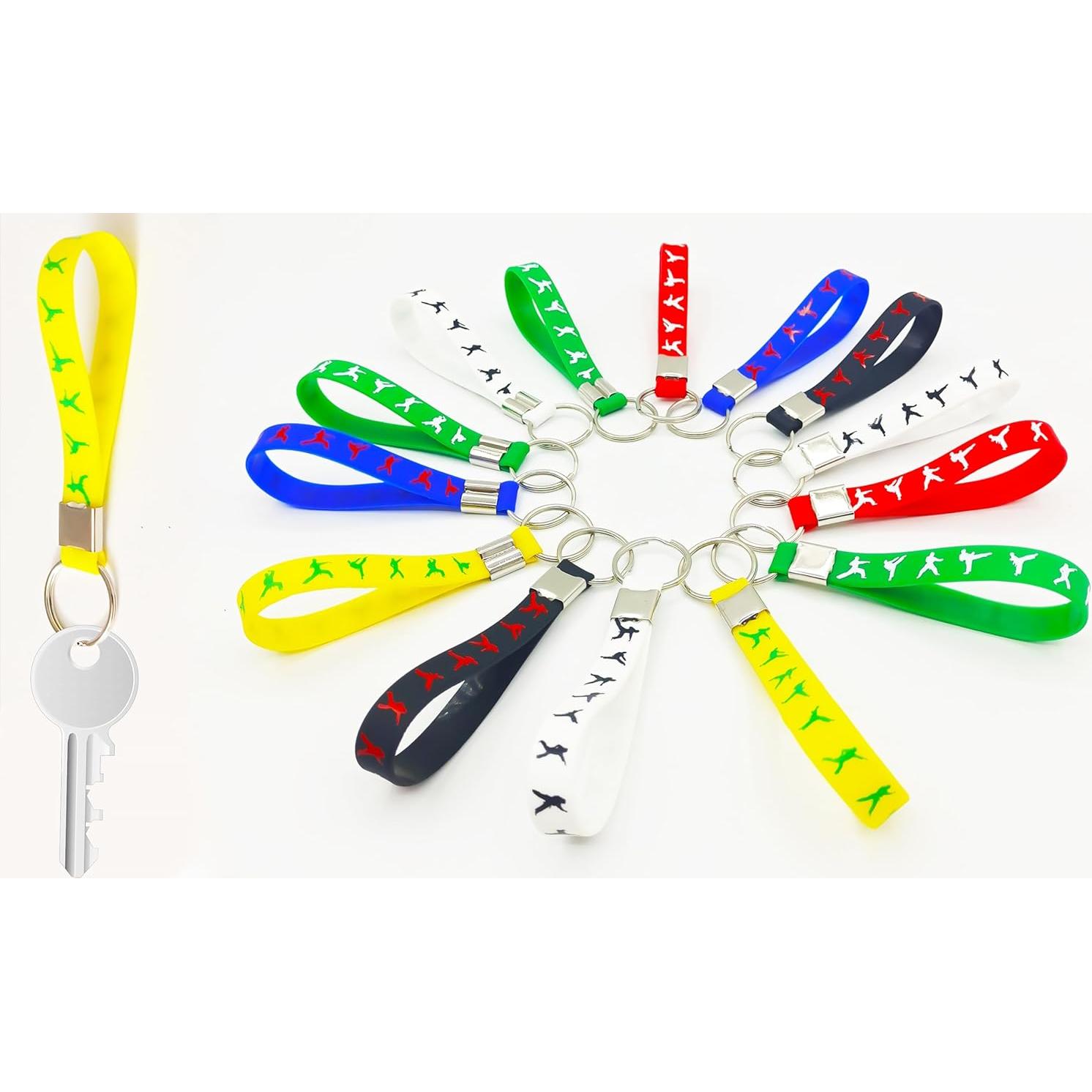 Llaveros de Silicona Taekwondo CupaPlay - 24 Piezas