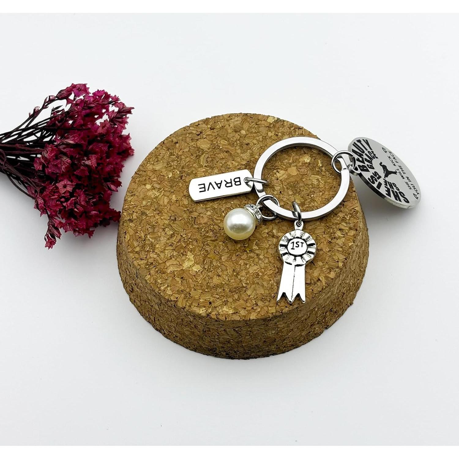 Llavero de Karate para Mujeres - Regalo Inspirador 3cm