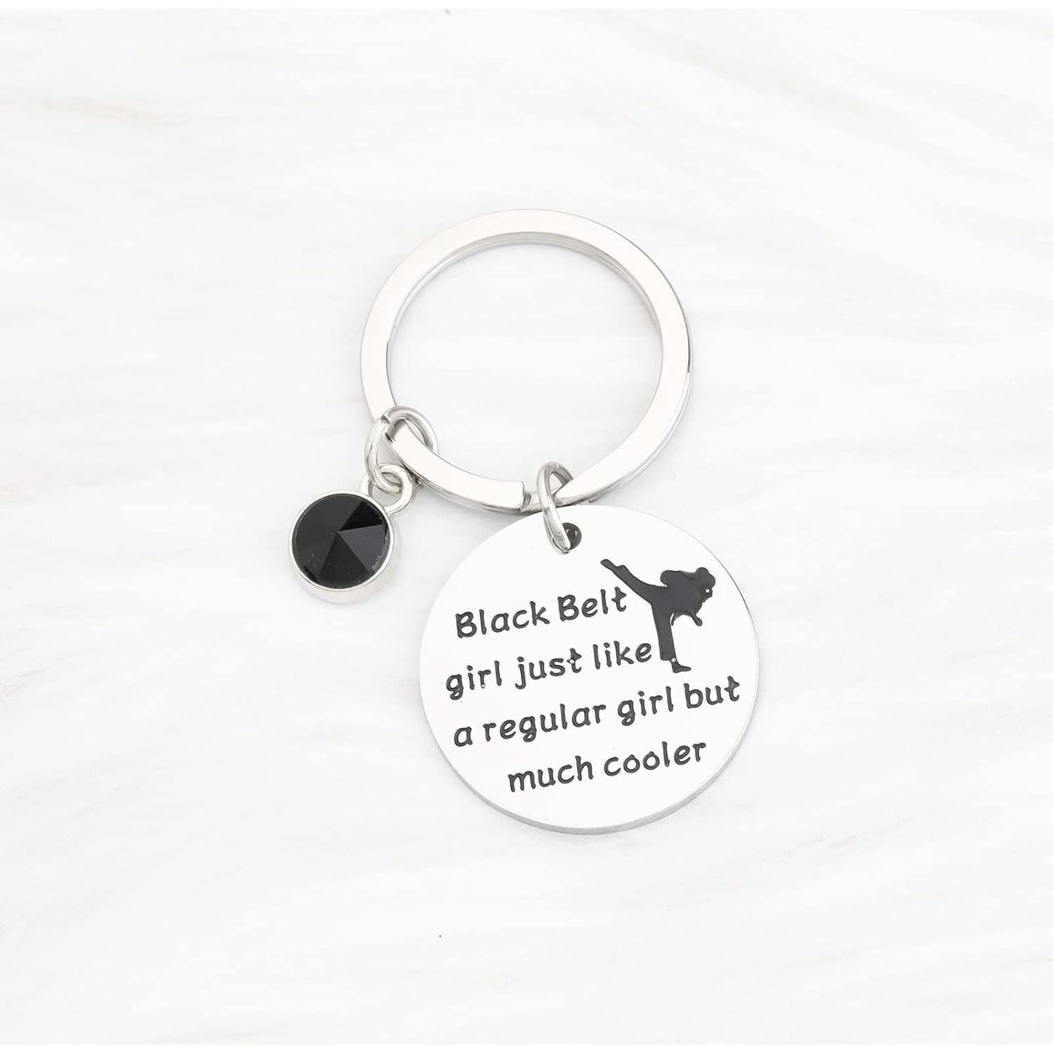 Llavero de Taekwondo BAUNA para Chicas - Cinturón Negro