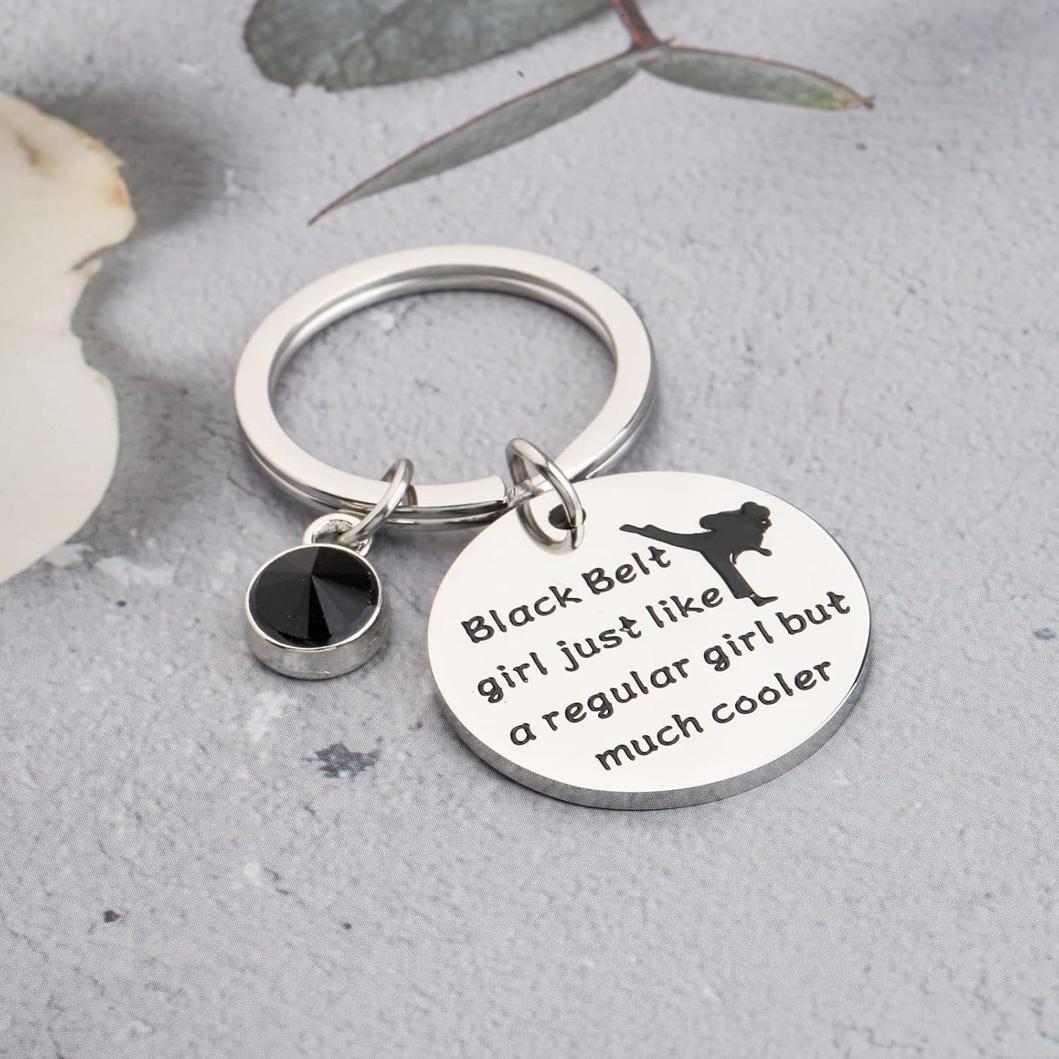 Llavero de Taekwondo BAUNA para Chicas - Cinturón Negro