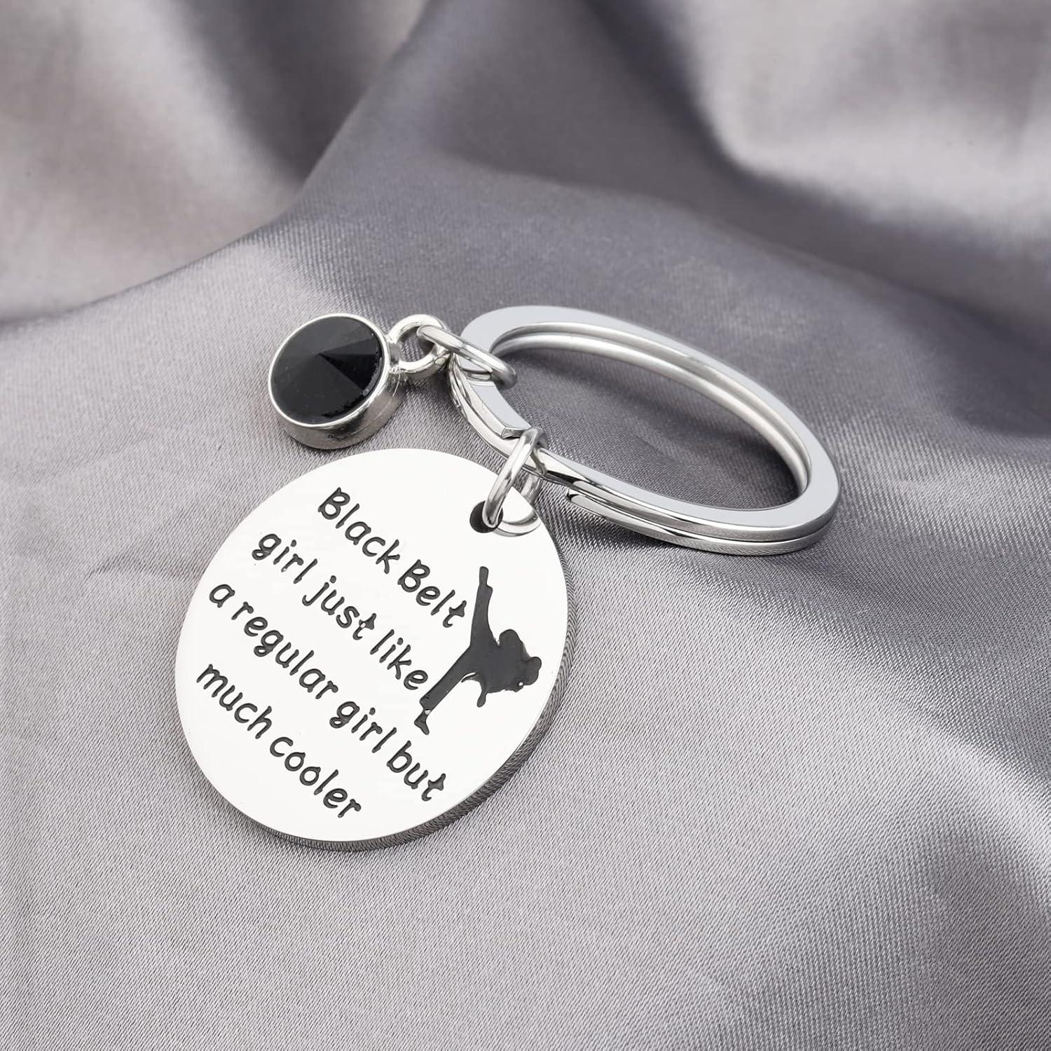 Llavero de Taekwondo BAUNA para Chicas - Cinturón Negro