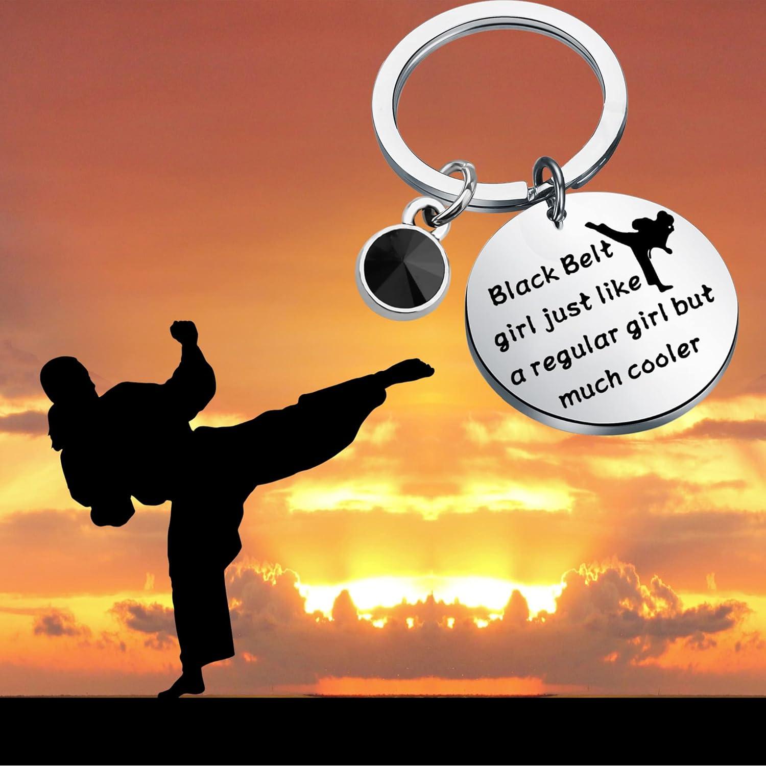 Llavero de Taekwondo BAUNA para Chicas - Cinturón Negro