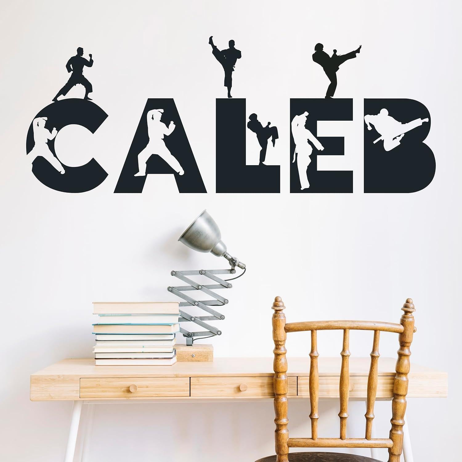 Calcomanía de Pared Personalizada Karate Megapolis - Decoración Infantil