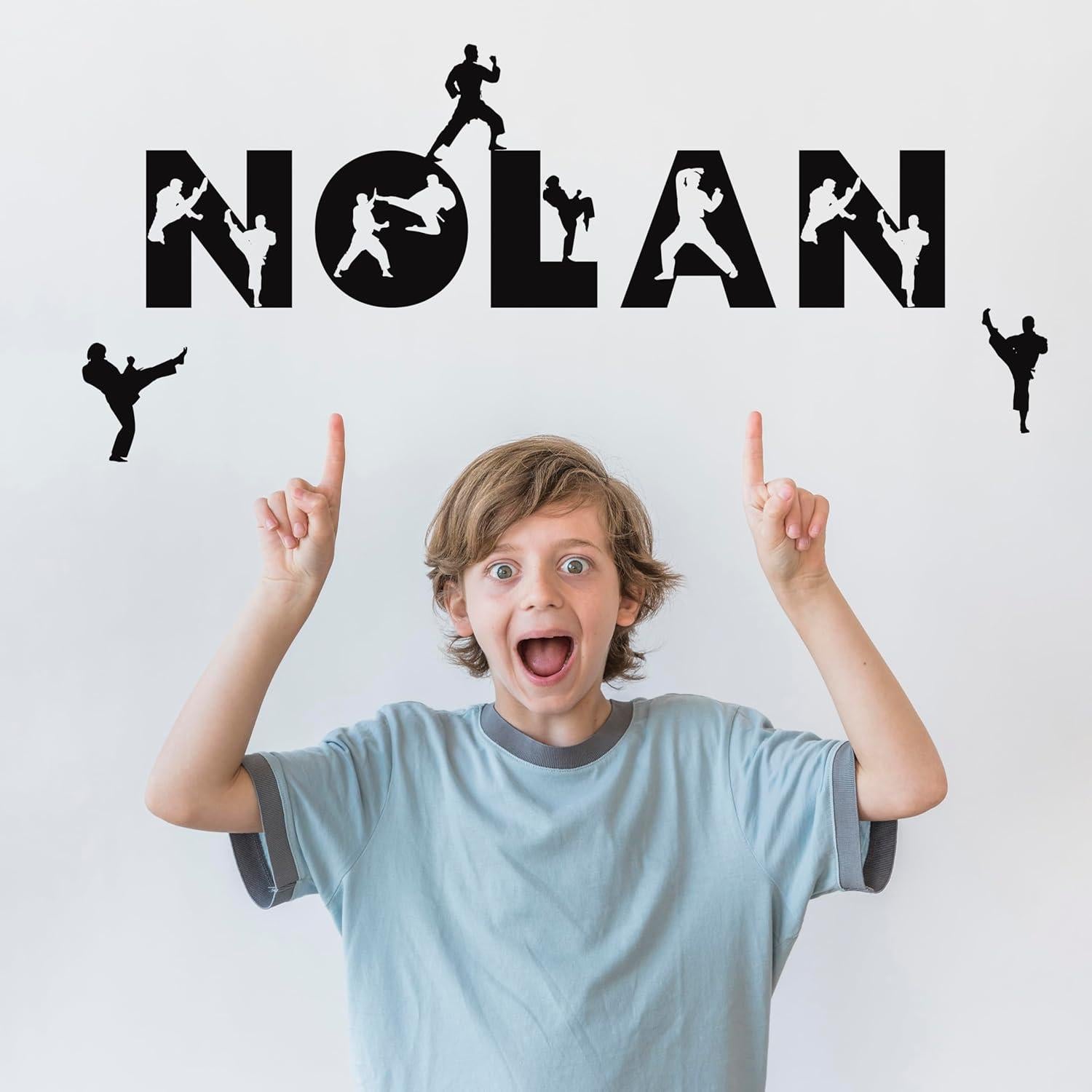 Calcomanía de Pared Personalizada Karate Megapolis - Decoración Infantil