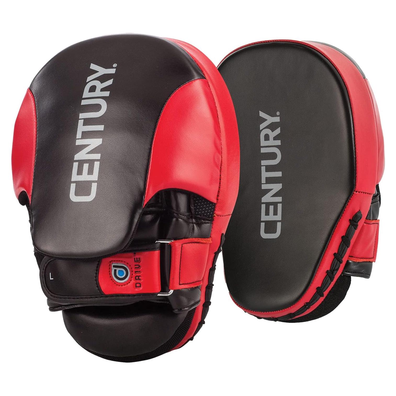 Mitones de Golpeo Century Drive - Poliuretano, Unisex, Rojo/Negro