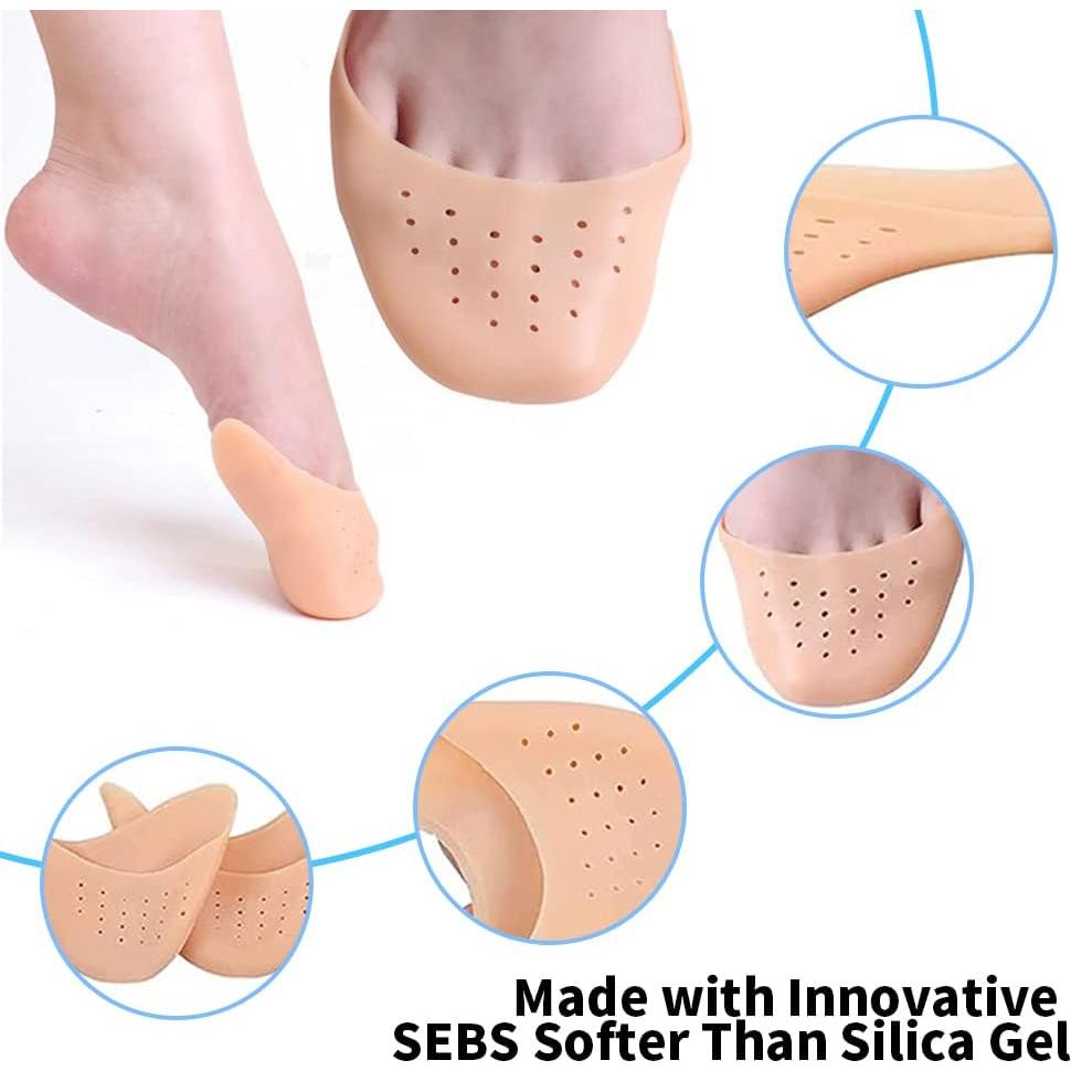 Almohadillas de Gel Suave HKZTUY para Zapatos de Punta - 4 Pares