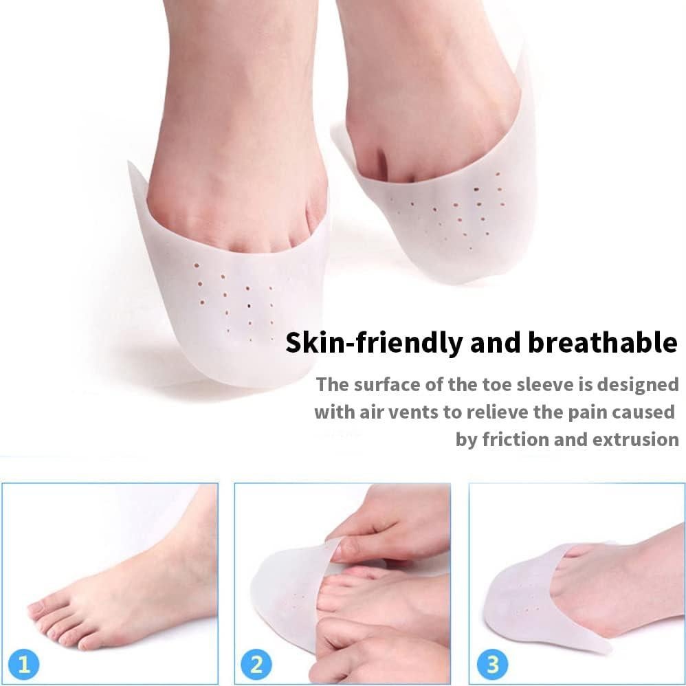 Almohadillas de Gel Suave HKZTUY para Zapatos de Punta - 4 Pares