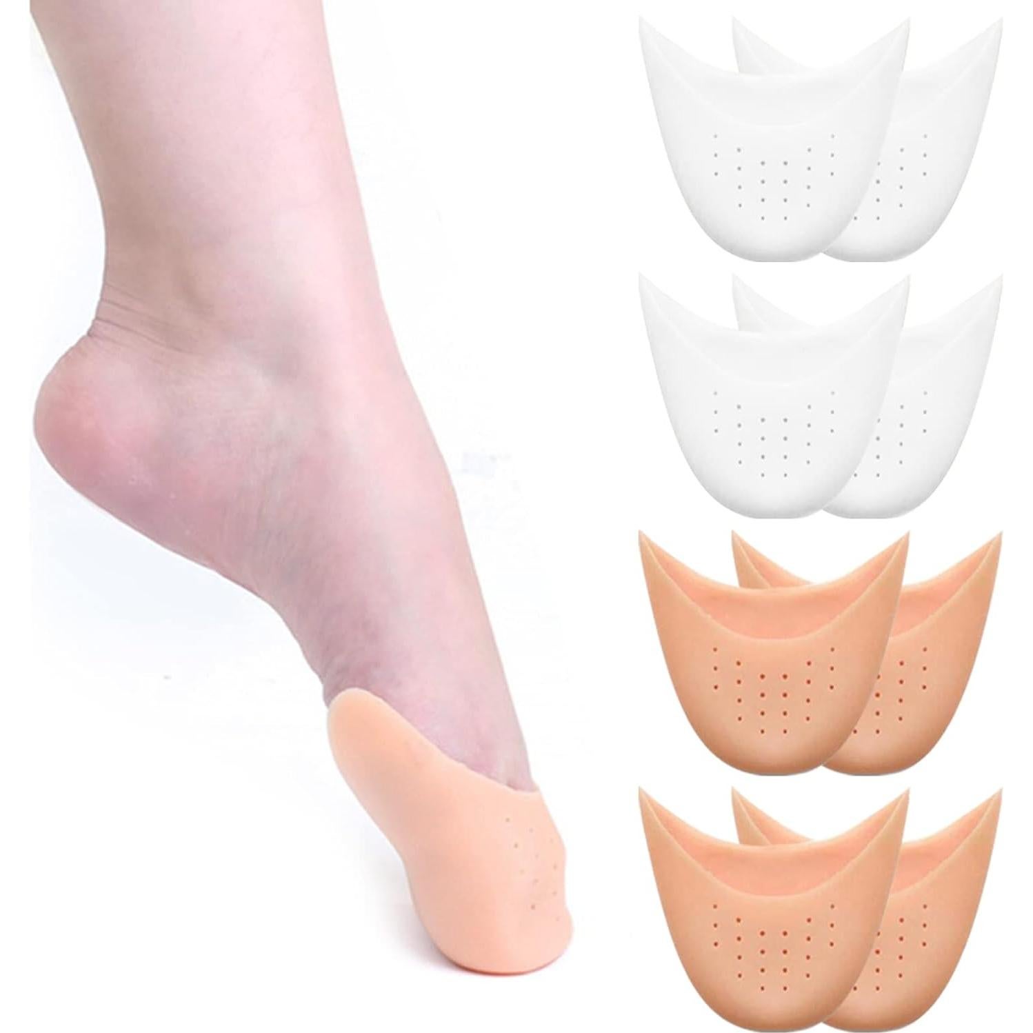 Almohadillas de Gel Suave HKZTUY para Zapatos de Punta - 4 Pares