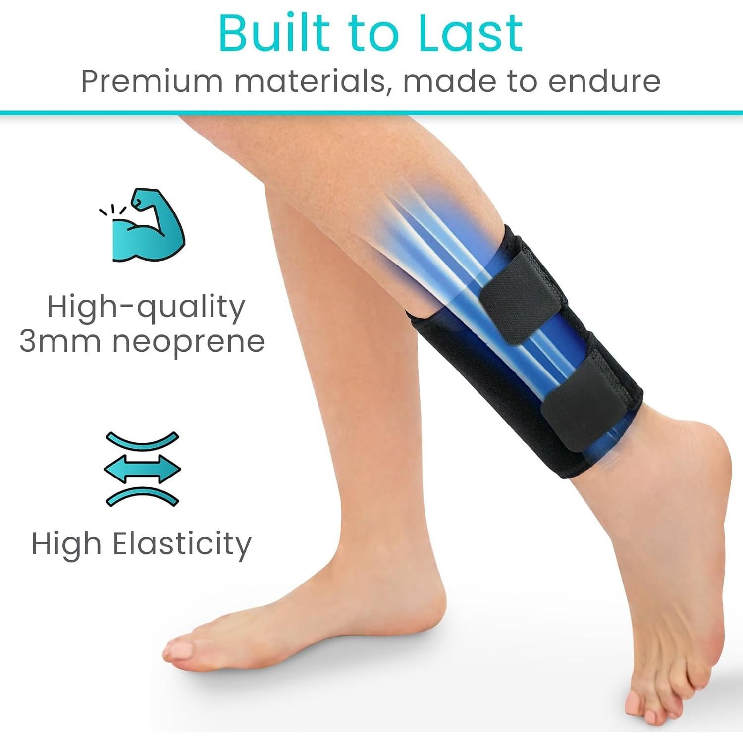 Vendaje de Compresión Vive para Espolones - Soporte Ajustable Negro