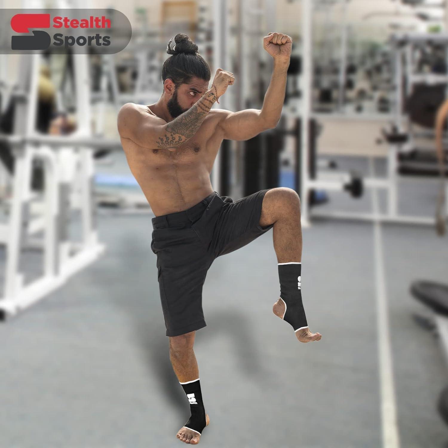 Soporte de Tobillo Stealth Sports L/XL para Kickboxing y MMA