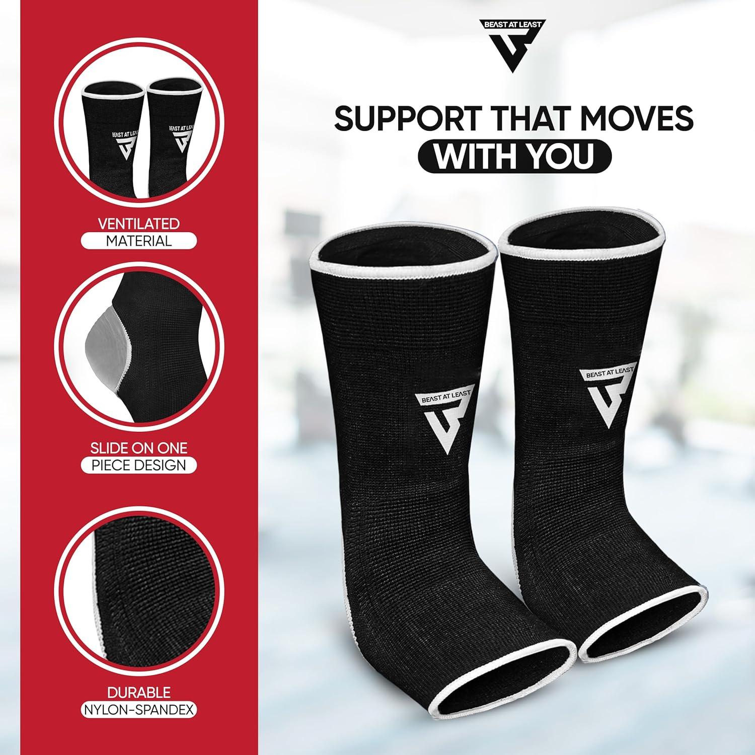 Venda de Tobillo Beast AT Least para MMA y Boxeo - S/M Blanco