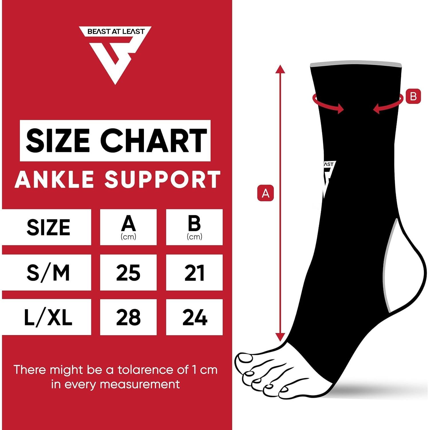 Venda de Tobillo Beast AT Least para MMA y Boxeo - S/M Blanco