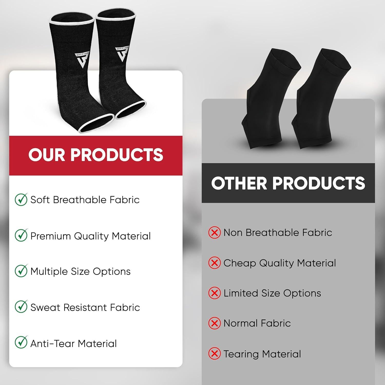 Venda de Tobillo Beast AT Least para MMA y Boxeo - S/M Blanco