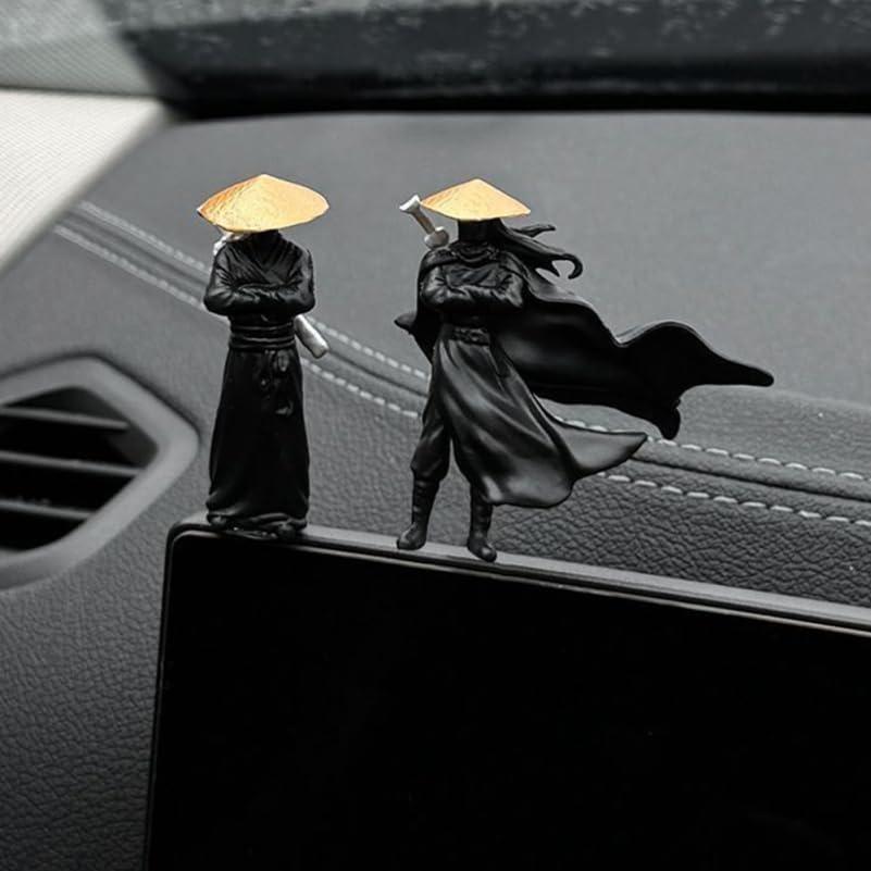 Mini Figuras Guerreros Chinos - 4 Pcs Decoración Jardín Bonsái