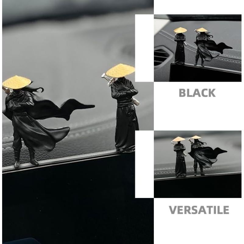 Mini Figuras Guerreros Chinos - 4 Pcs Decoración Jardín Bonsái