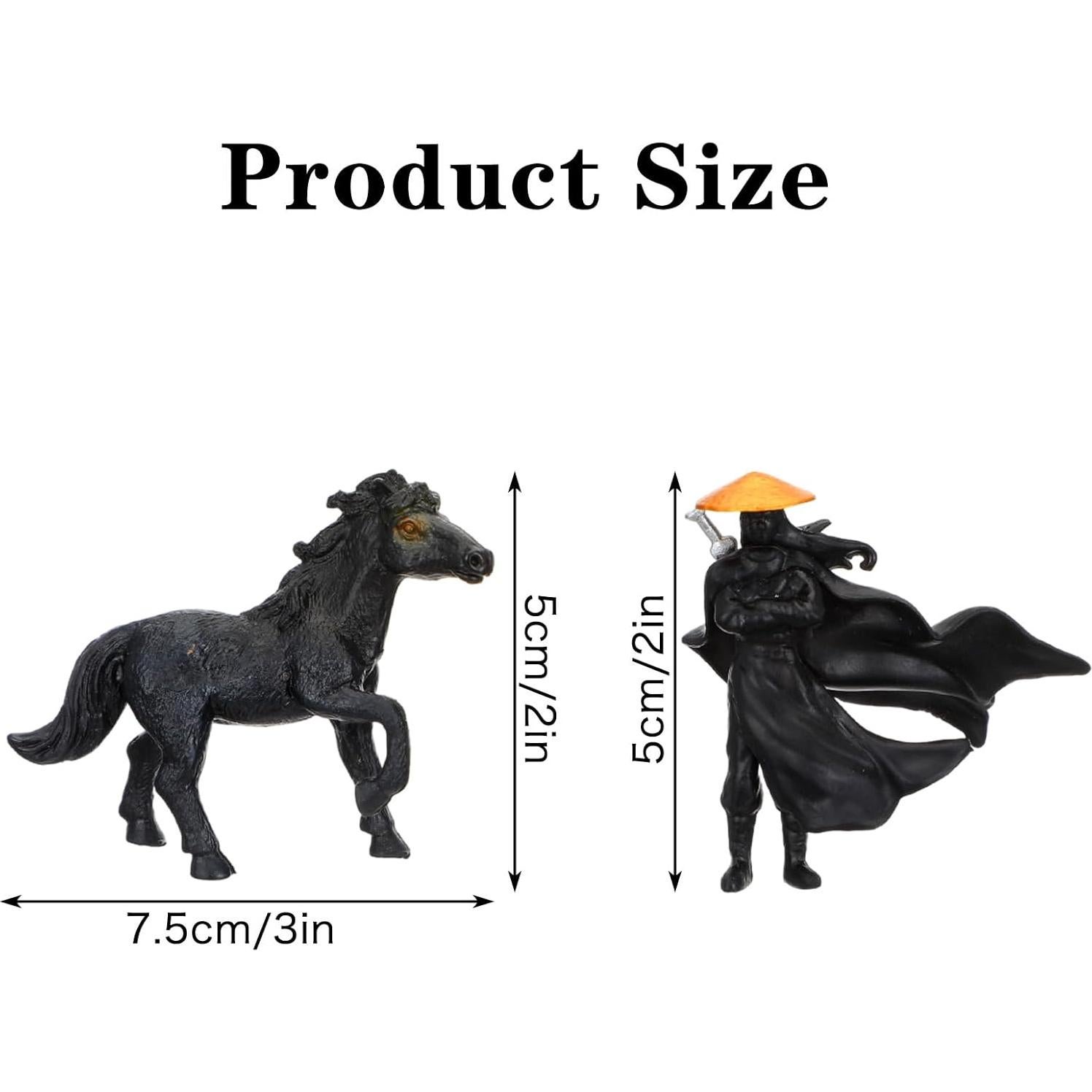 Conjunto 4 Figuras Guerreros Chinos en Resina 5cm - Decoración