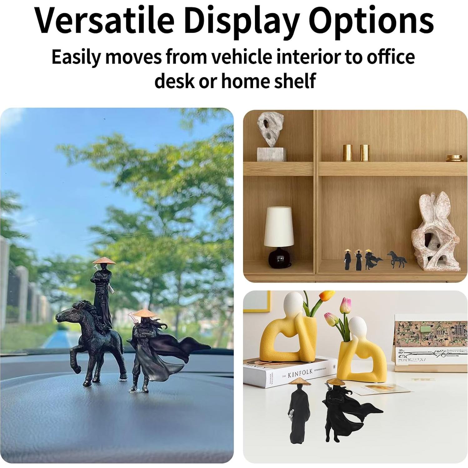 4 Figuras Samurai Miniatura YAFIYGI Decoración de Tablero