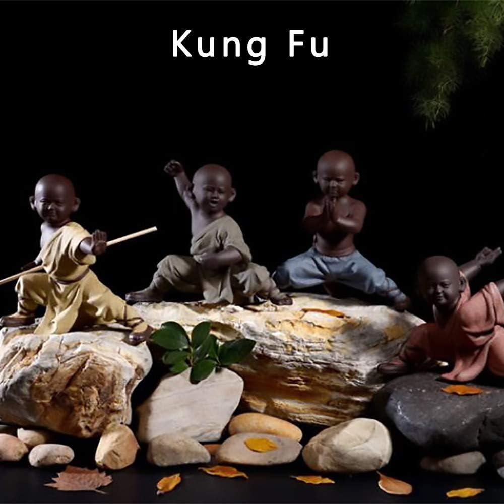 Figura de Monje Shaolin de Cerámica DIYOMR - Rosa 12.5cm