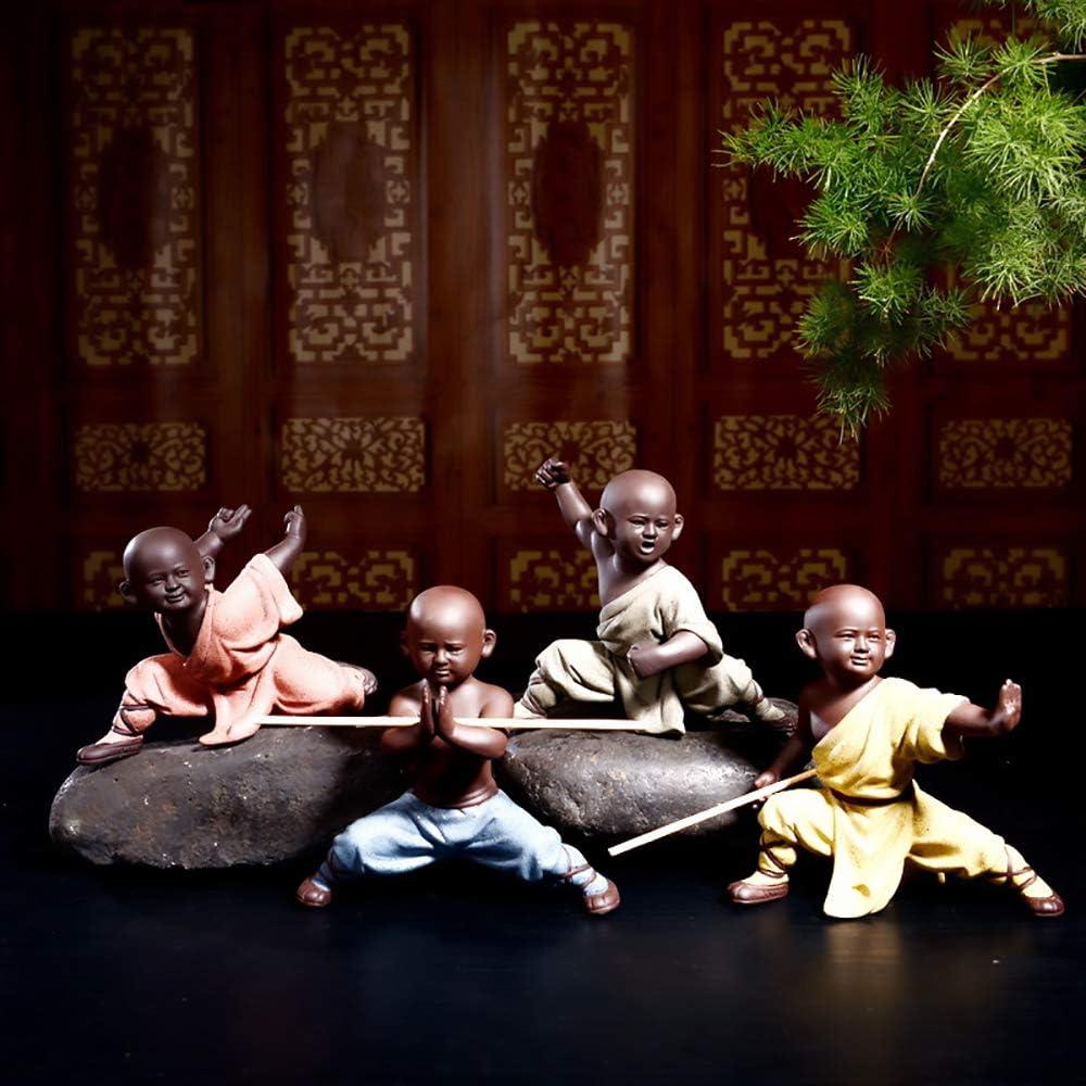 Figura de Monje Shaolin de Cerámica DIYOMR - Rosa 12.5cm