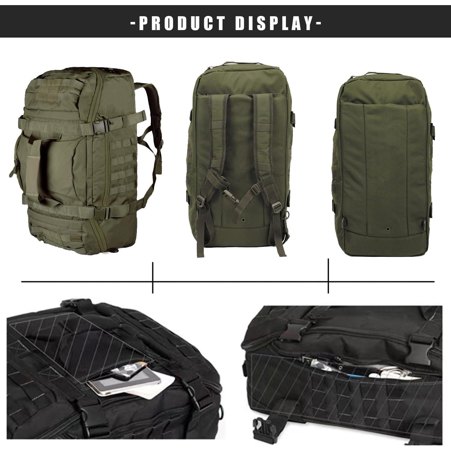 Bolsa de gimnasio Duffle Miramrax 25L Impermeable Verde