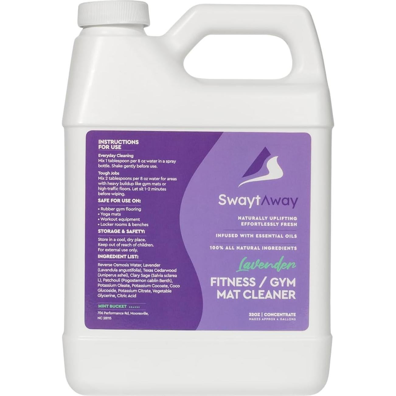 Limpiador Concentrado SwaytAway para Esteras de Fitness 32oz