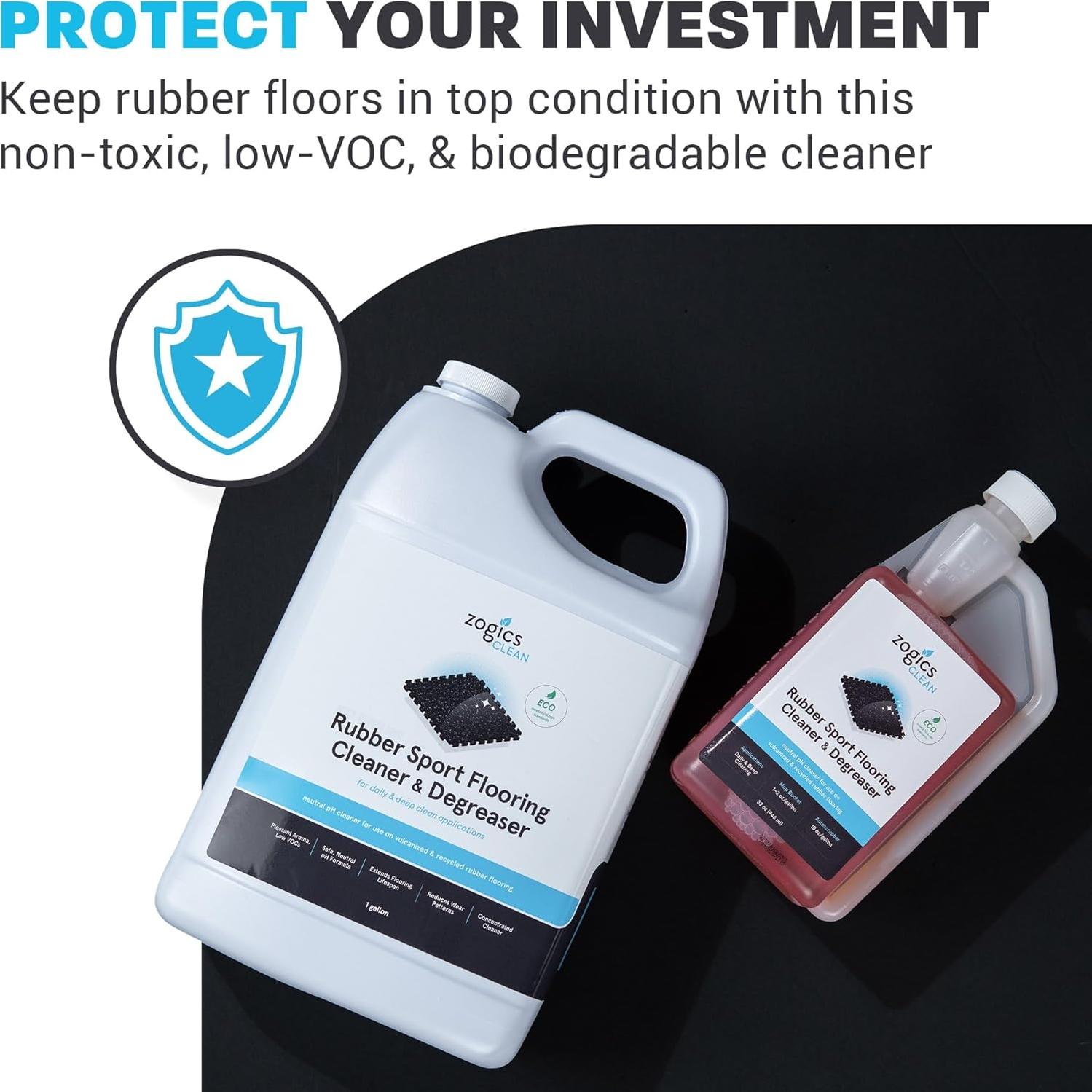 Limpiador y Desengrasante Zogics 3.78L para Suelos de Goma