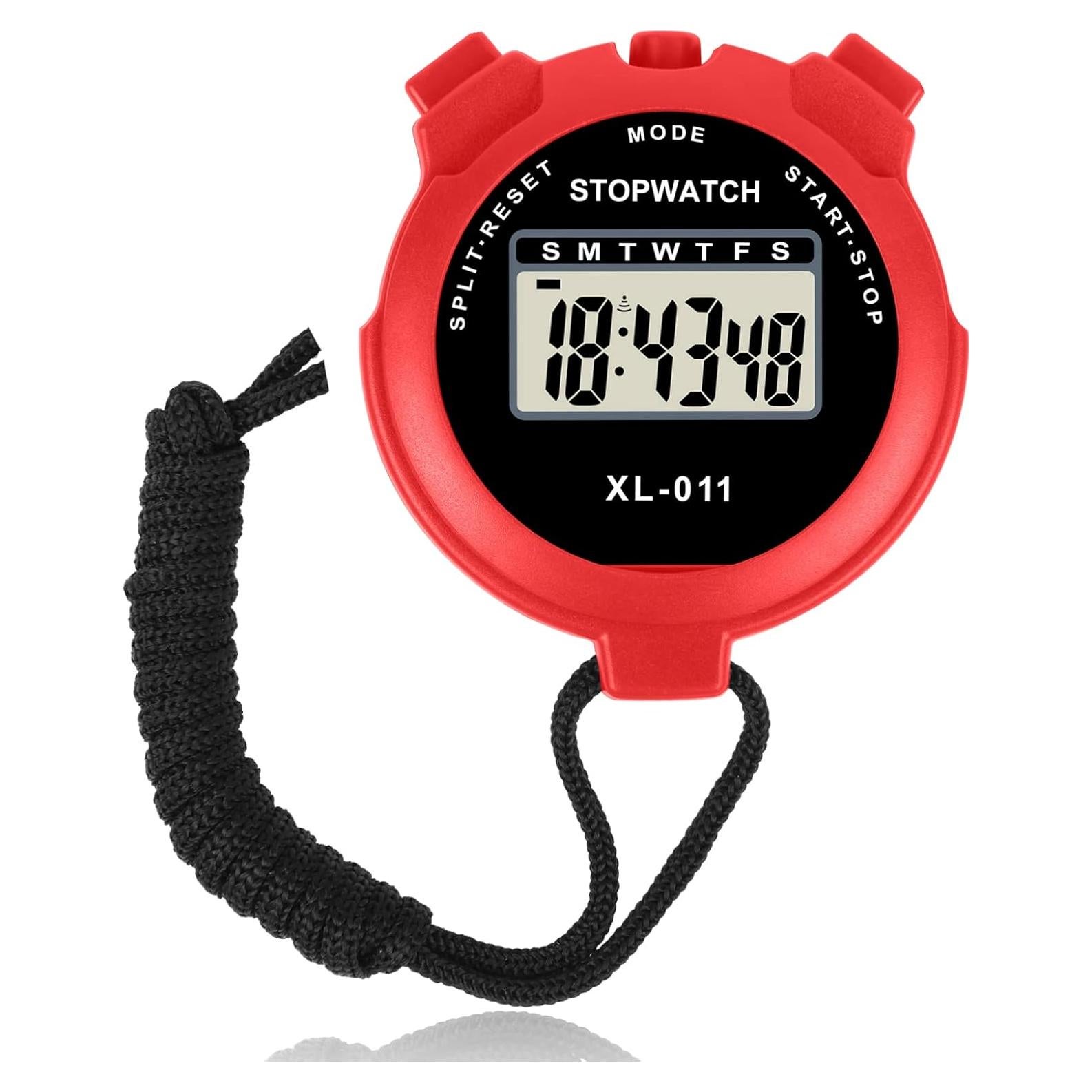 Cronómetro Deportivo Digital Vicloon Rojo, Pantalla 9.7 cm