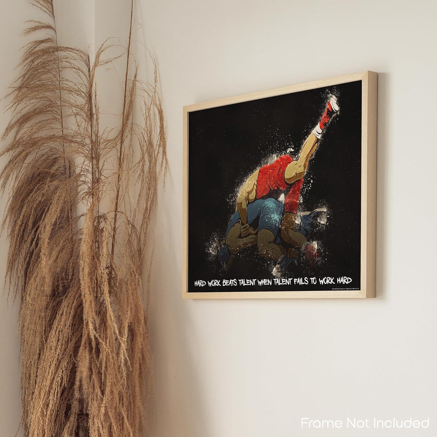 Póster Motivacional Lucha Libre 28x36 cm Inspirational Wall Art