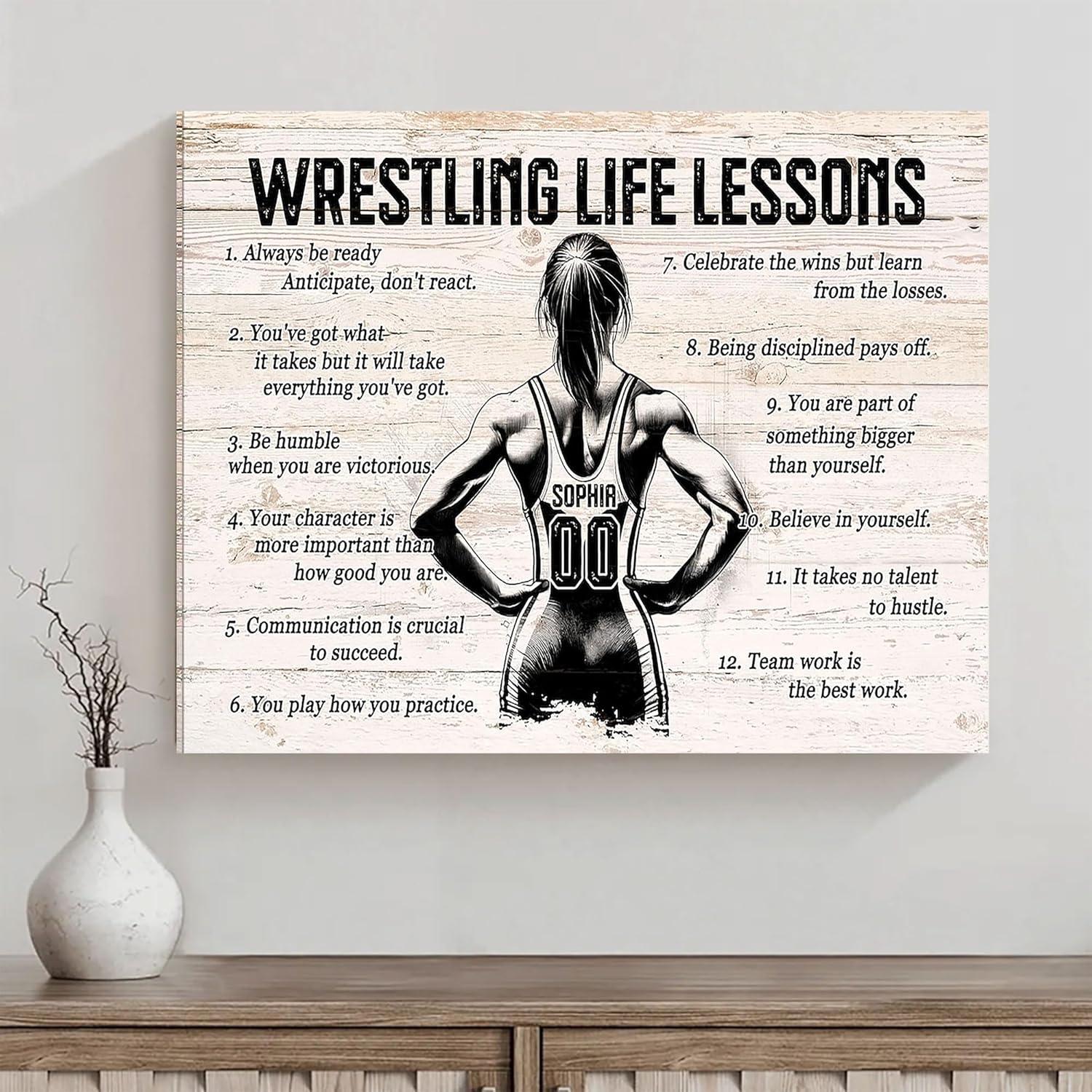 Póster y Lienzo Personalizado Lucha Libre - Regalo Motivacional