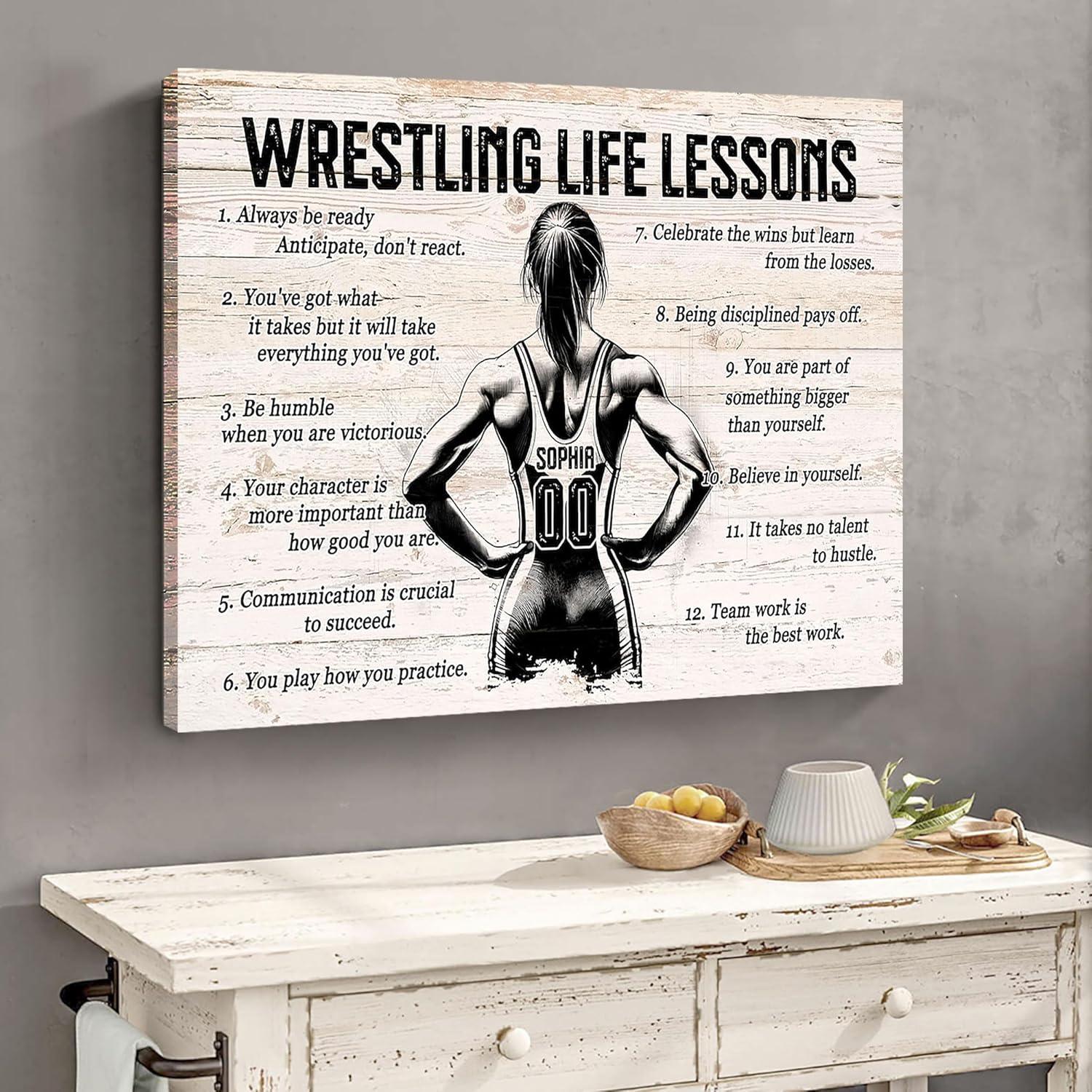 Póster y Lienzo Personalizado Lucha Libre - Regalo Motivacional