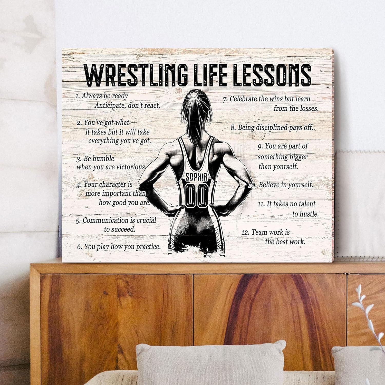 Póster y Lienzo Personalizado Lucha Libre - Regalo Motivacional