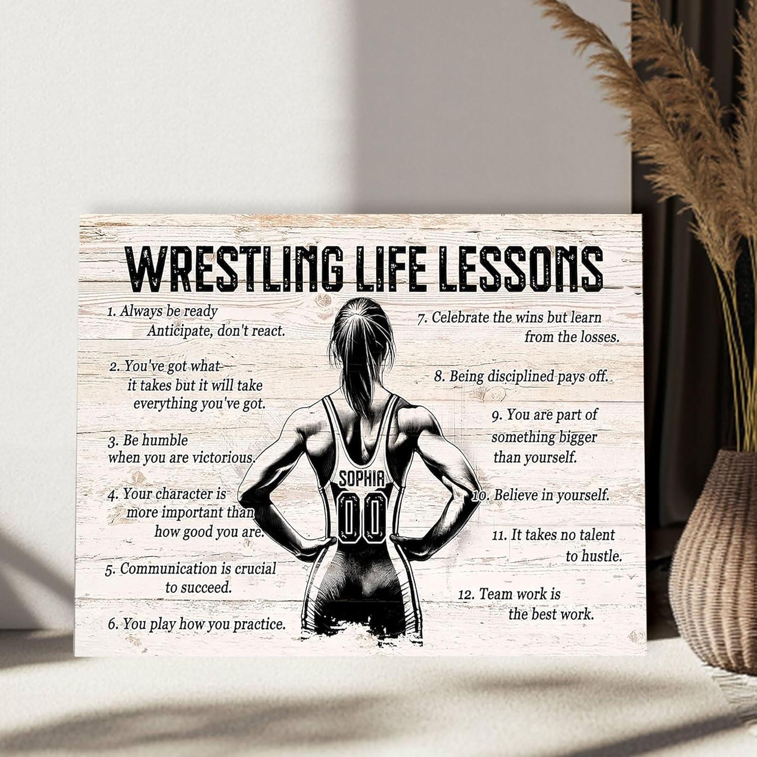 Póster y Lienzo Personalizado Lucha Libre - Regalo Motivacional