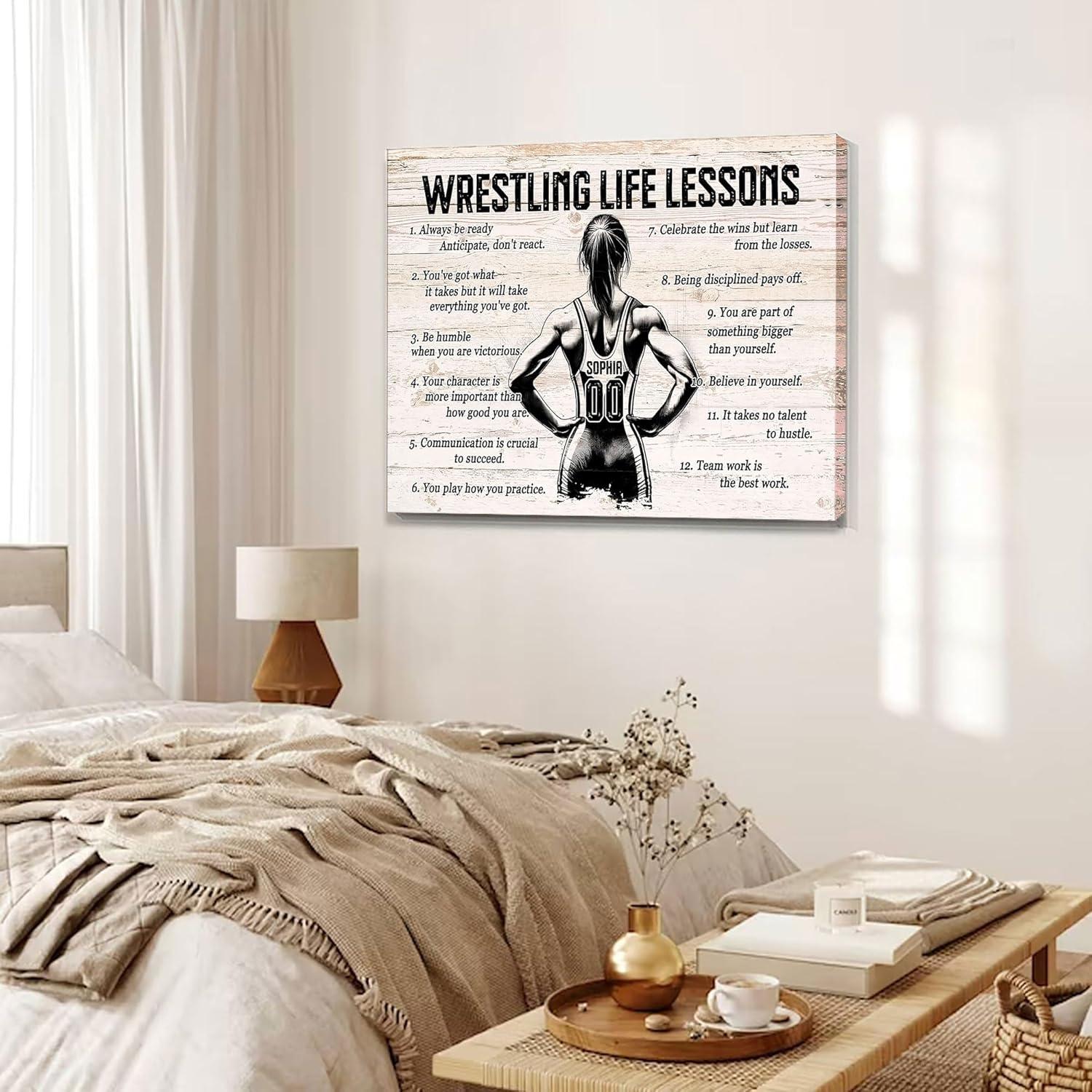 Póster y Lienzo Personalizado Lucha Libre - Regalo Motivacional