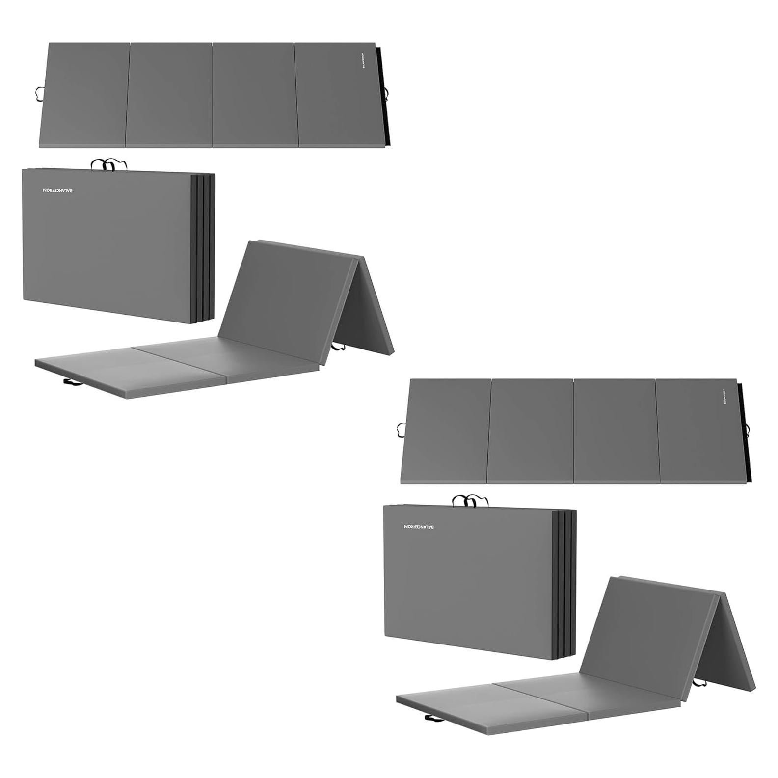 Mata de Gimnasia Plegable BalanceFrom 3.05x1.22m Gris