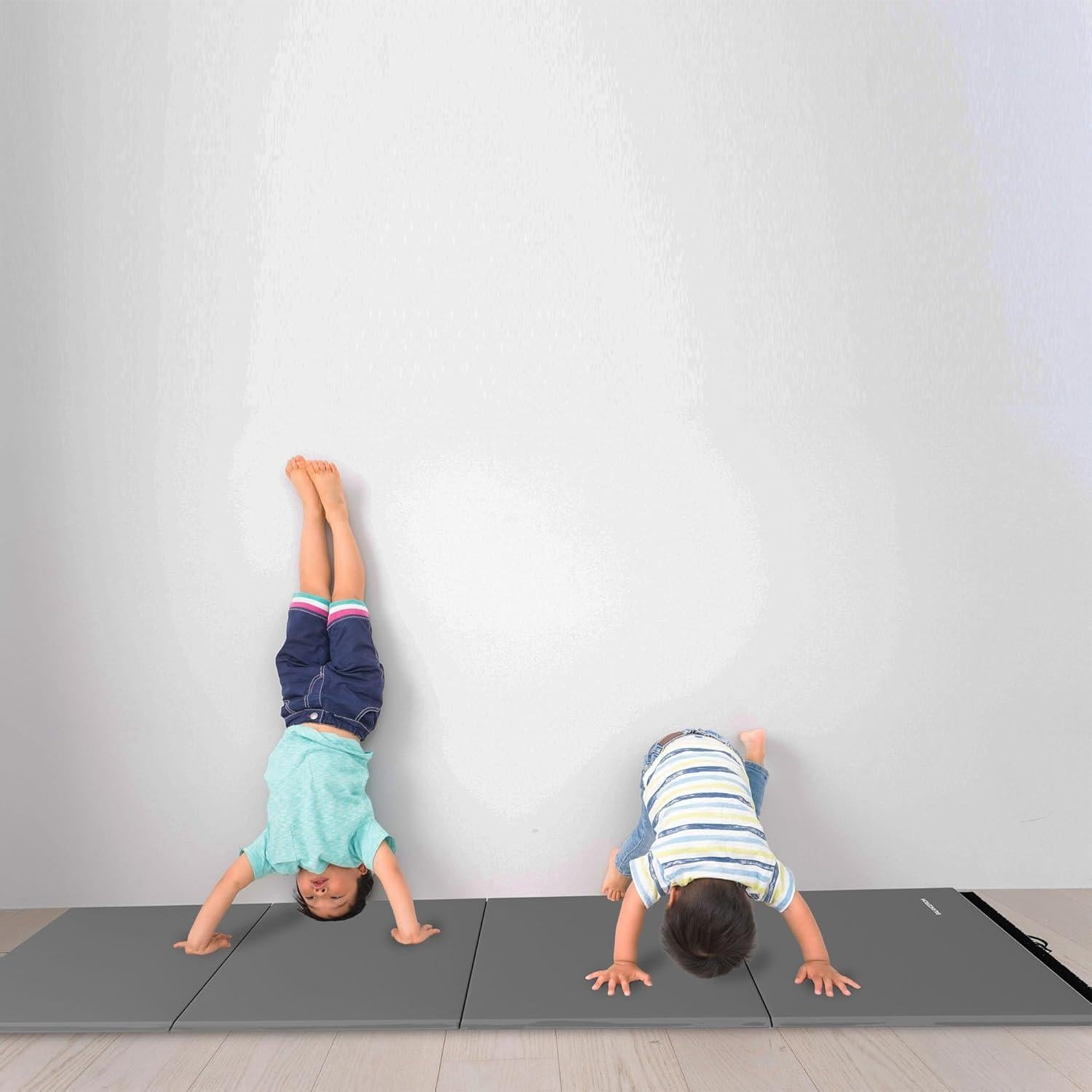 Mata de Gimnasia Plegable BalanceFrom 3.05x1.22m Gris