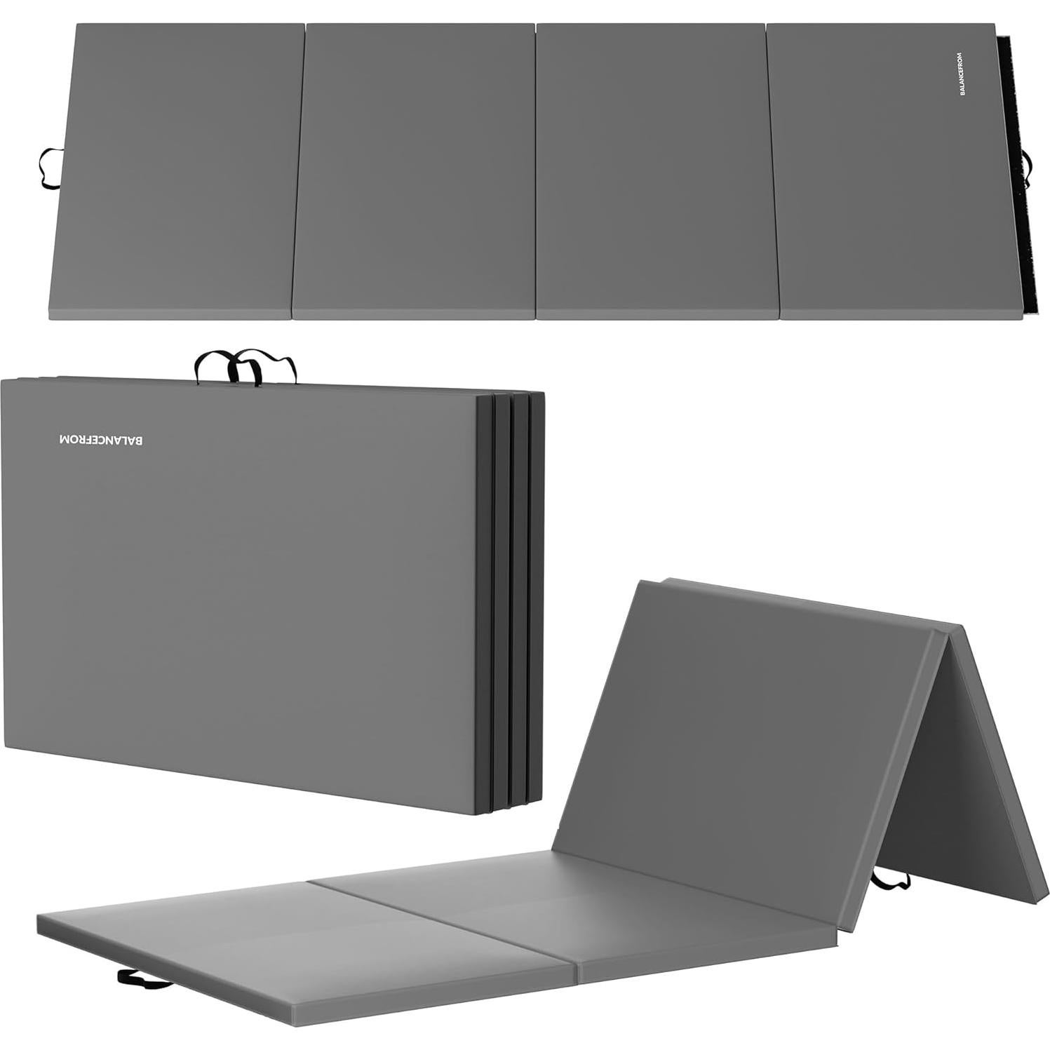 Mata de Gimnasia Plegable BalanceFrom 3.05x1.22m Gris