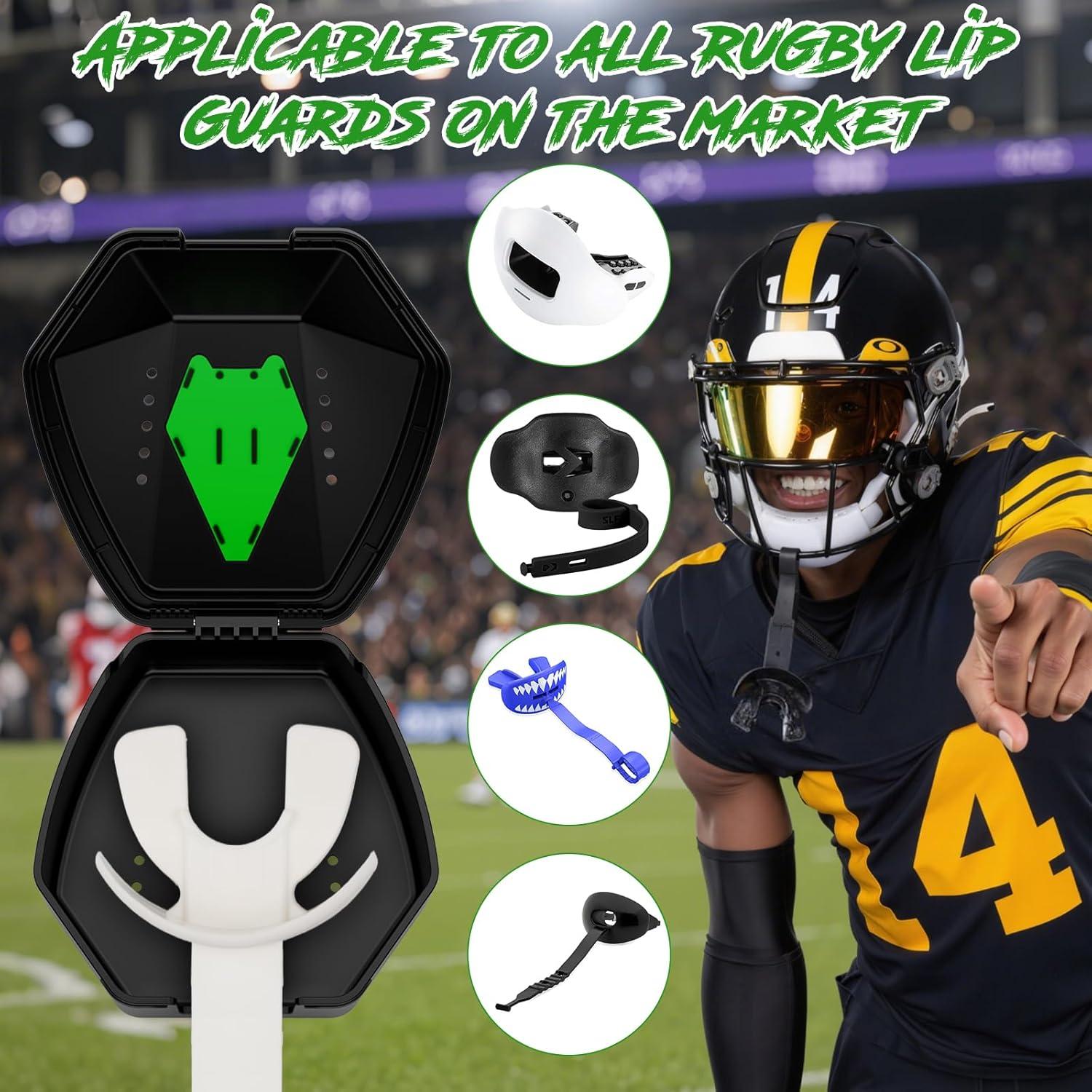 Funda para Protector Bucal Deportivo ARGOMAX Negro y Verde