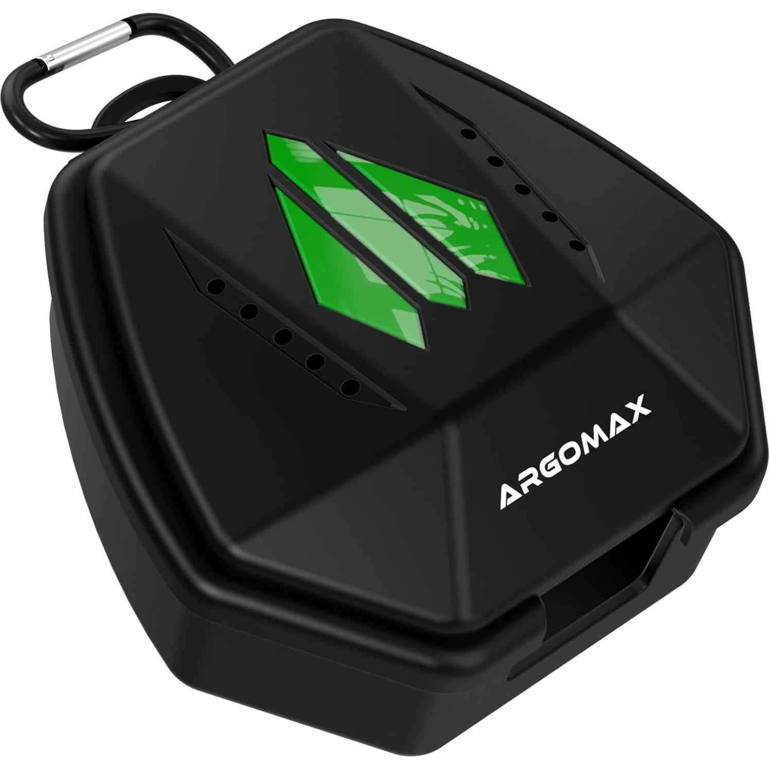 Funda para Protector Bucal Deportivo ARGOMAX Negro y Verde